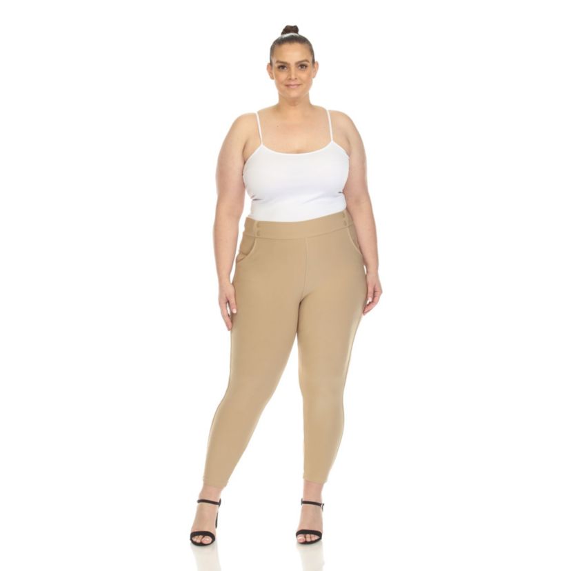 Plus Size Super Soft Elastic Waistband Sweat Pants
