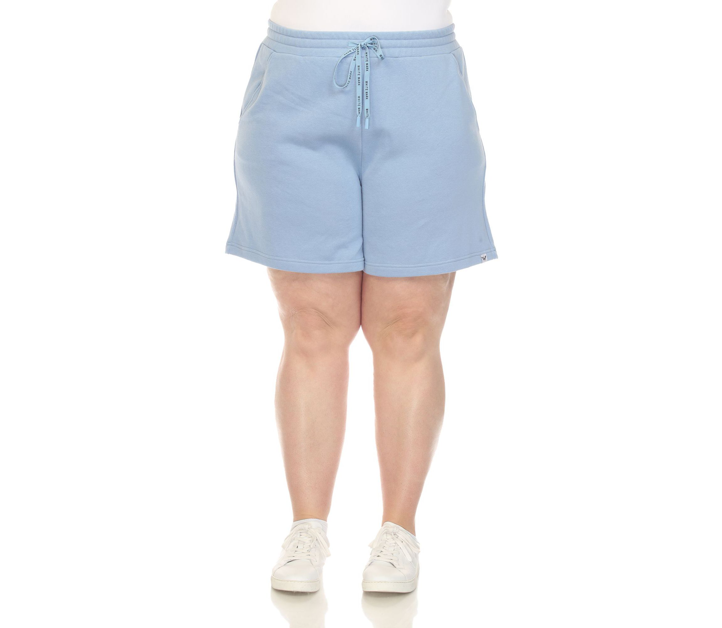 Plus Size Super Soft Drawstring Waistband Sweat Short
