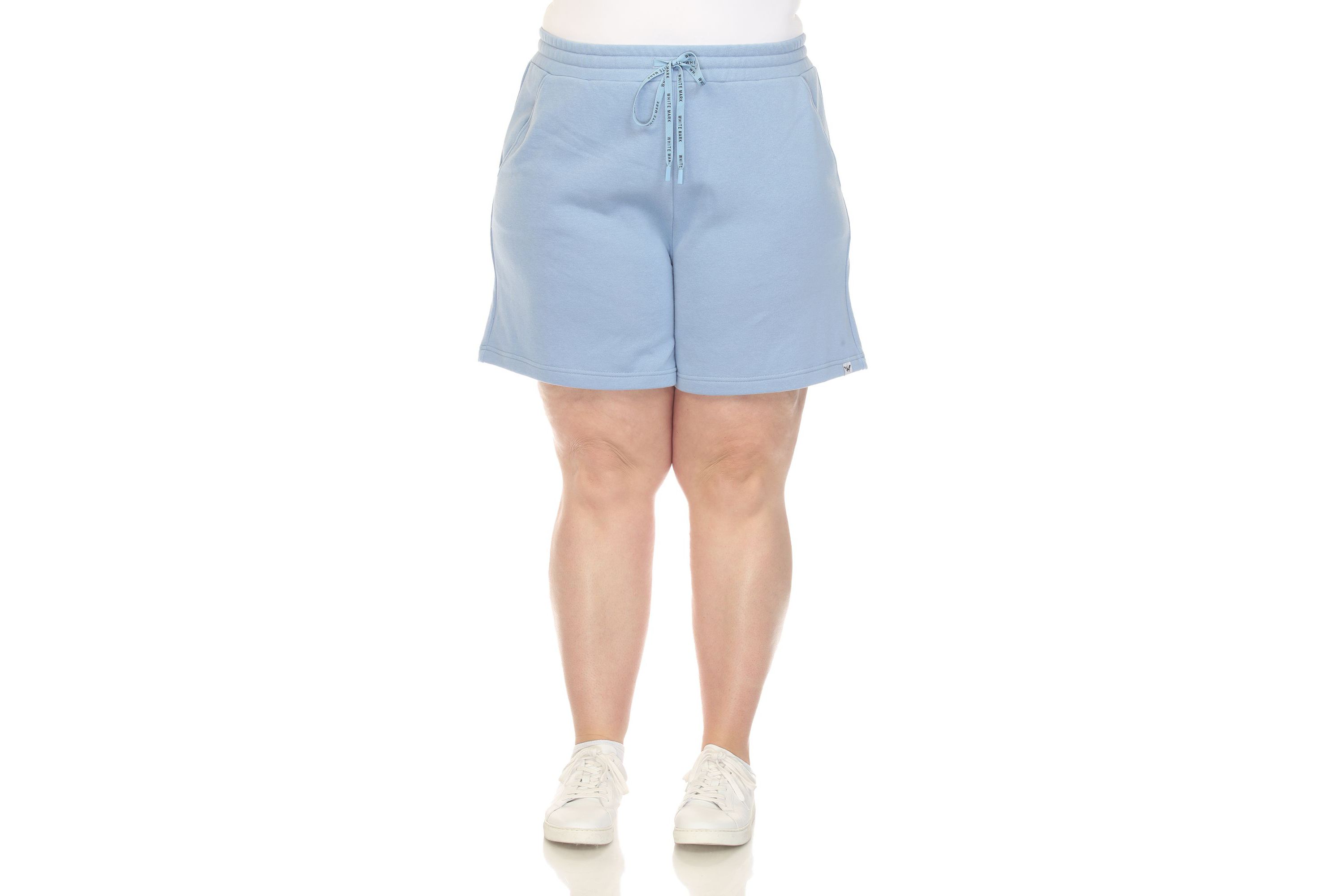 Plus Size Super Soft Drawstring Waistband Sweat Short