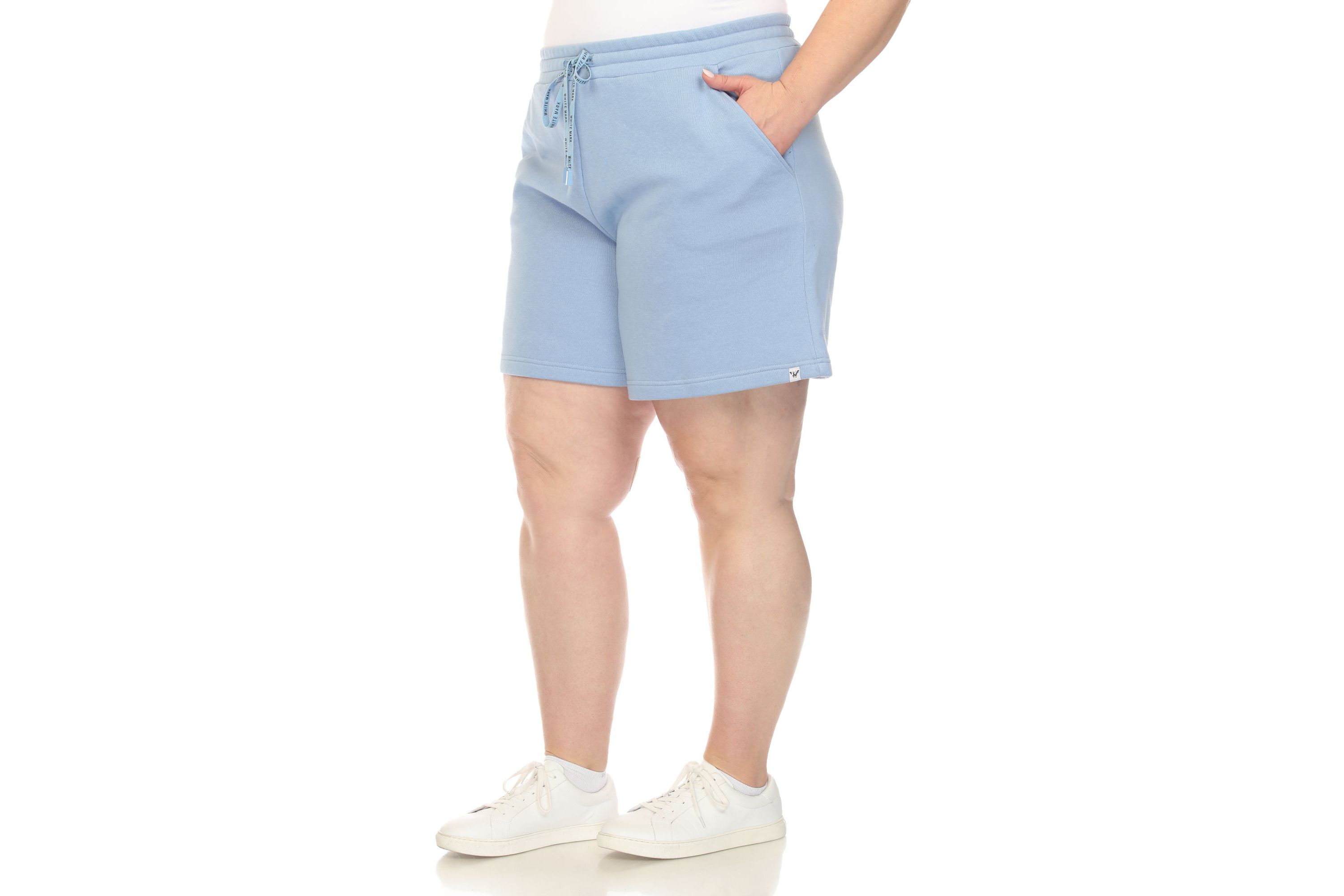 Plus Size Super Soft Drawstring Waistband Sweat Short
