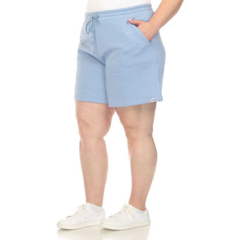 Plus Size Super Soft Drawstring Waistband Sweat Short