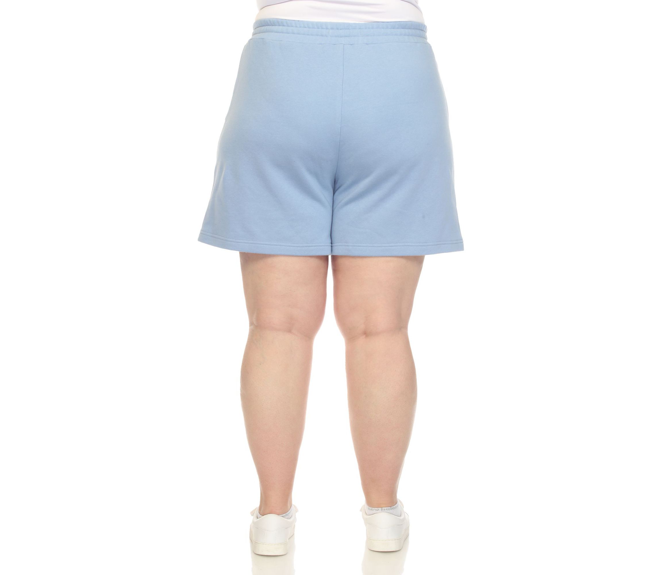 Plus Size Super Soft Drawstring Waistband Sweat Short