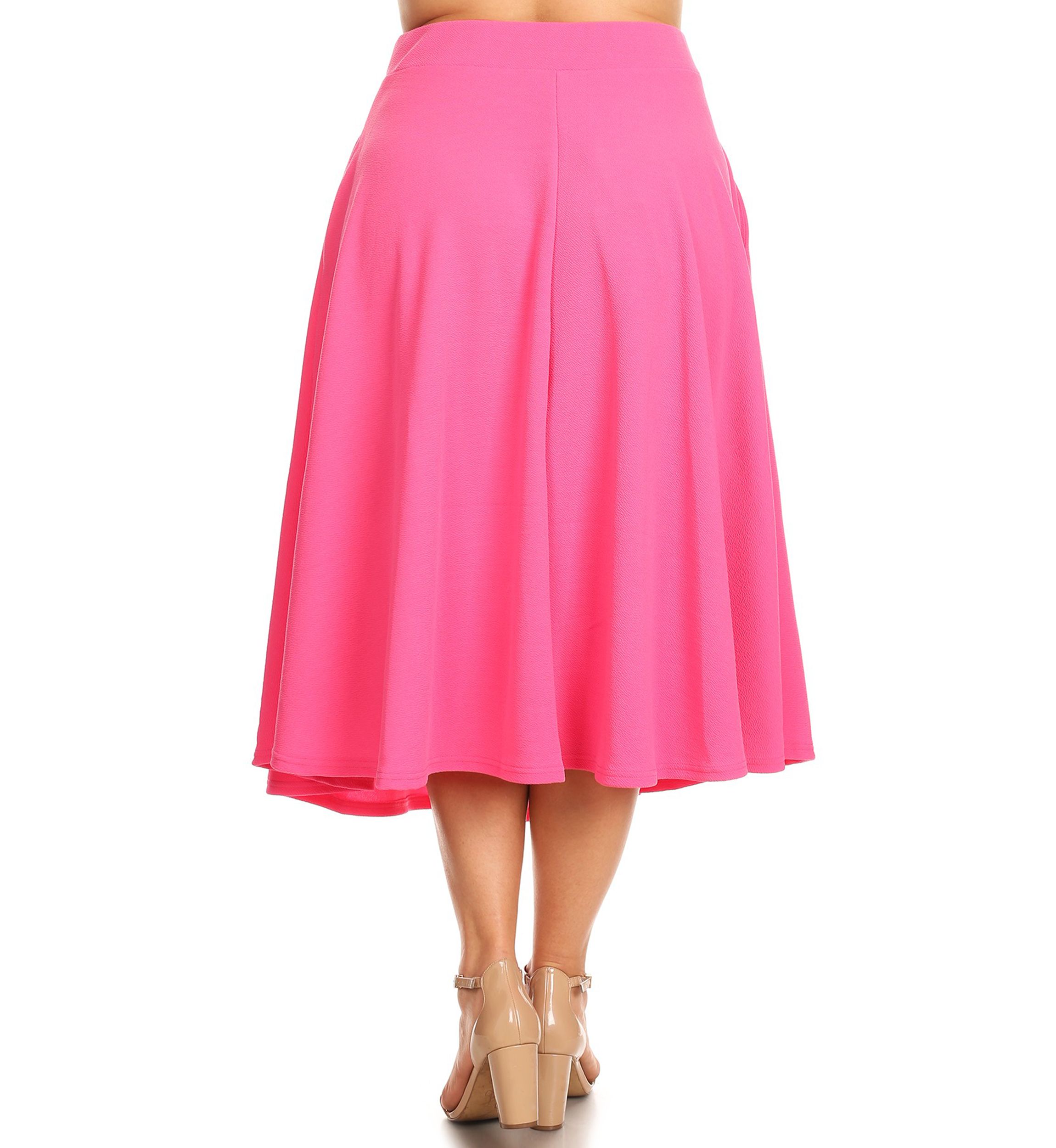 Plus Size Tasmin Flare Midi Skirt