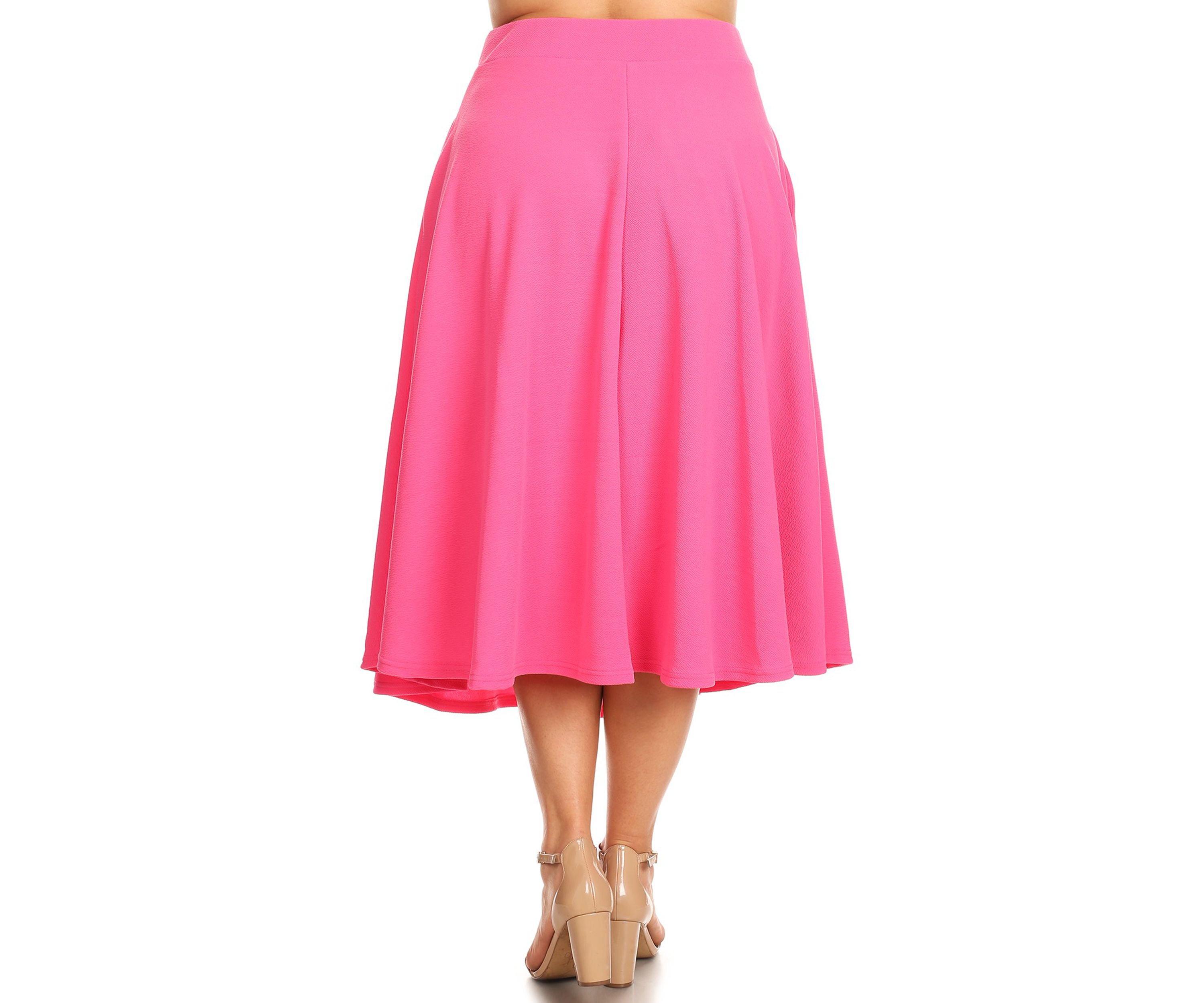 Plus Size Tasmin Flare Midi Skirt