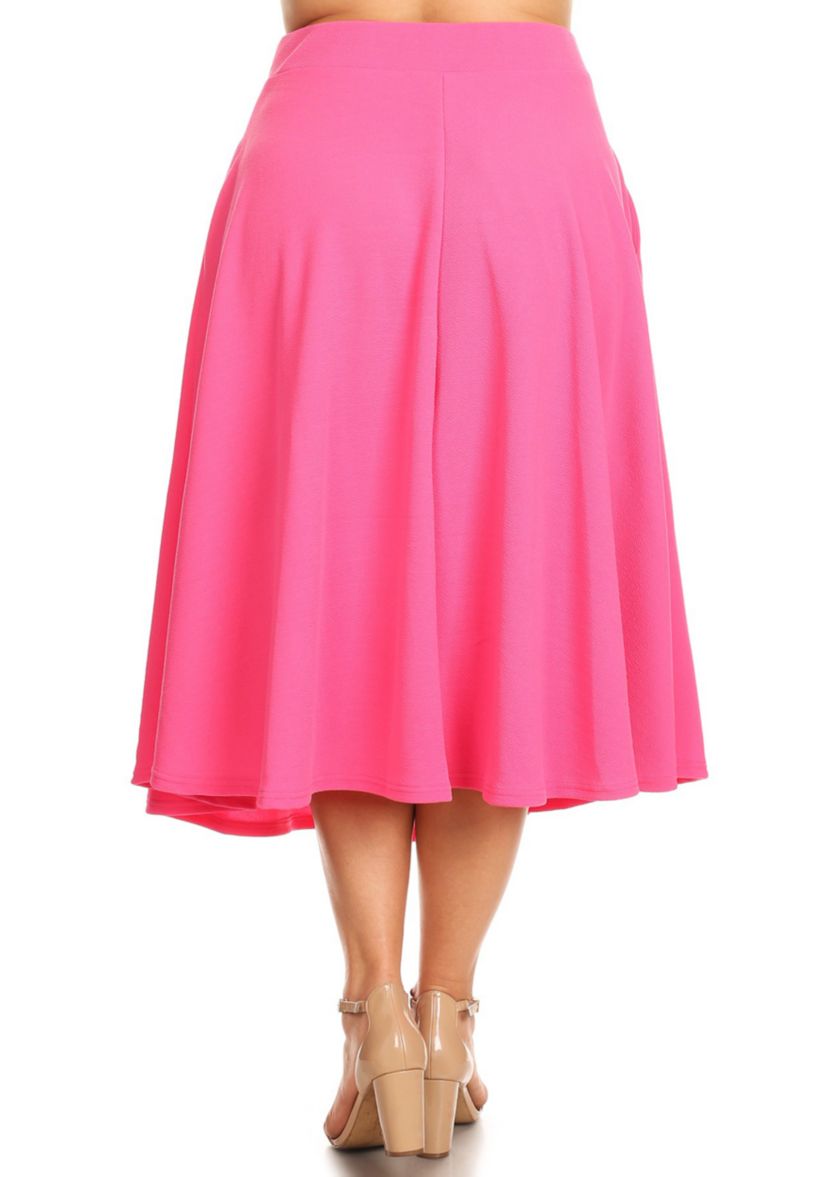 Plus Size Tasmin Flare Midi Skirt