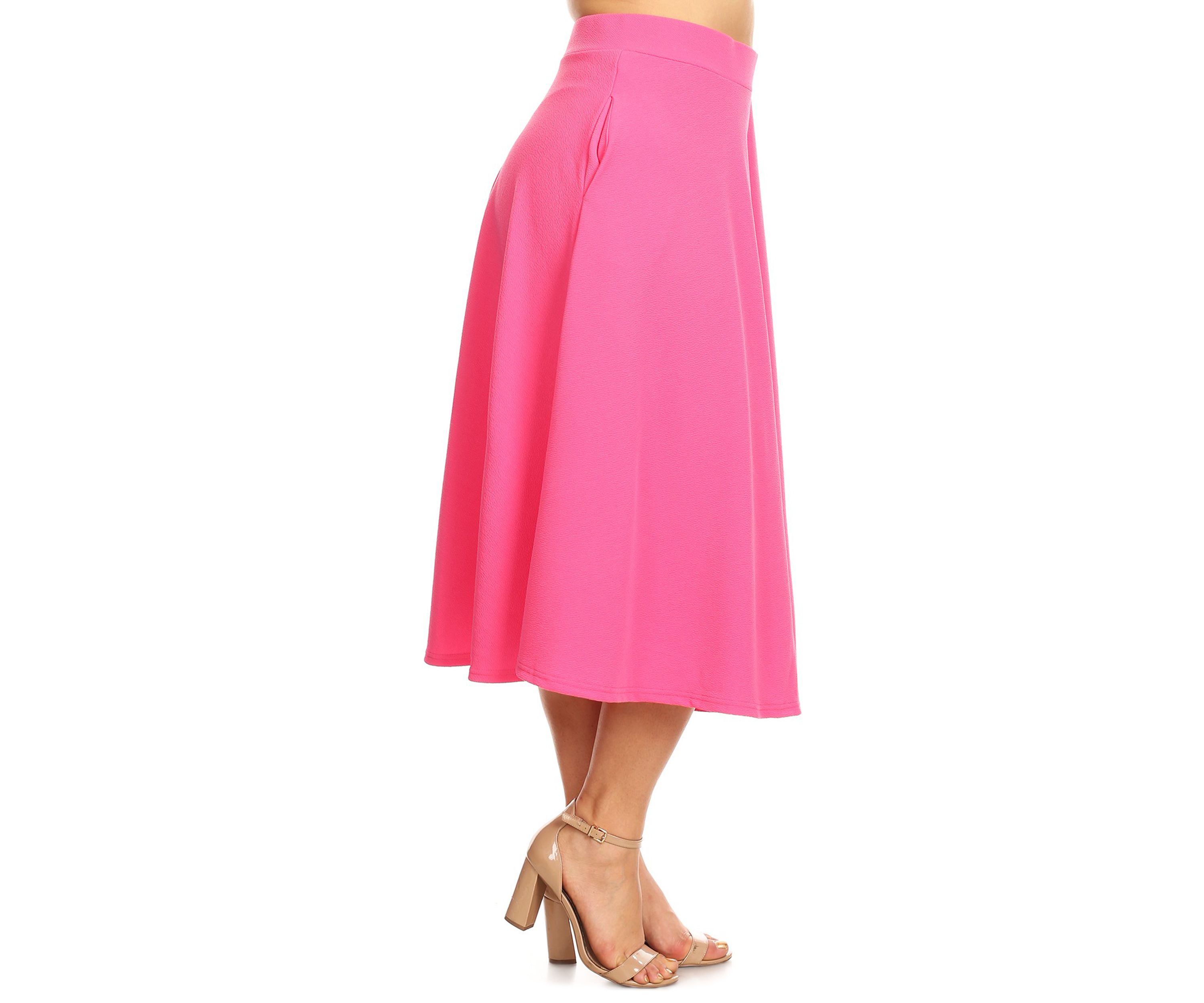 Plus Size Tasmin Flare Midi Skirt
