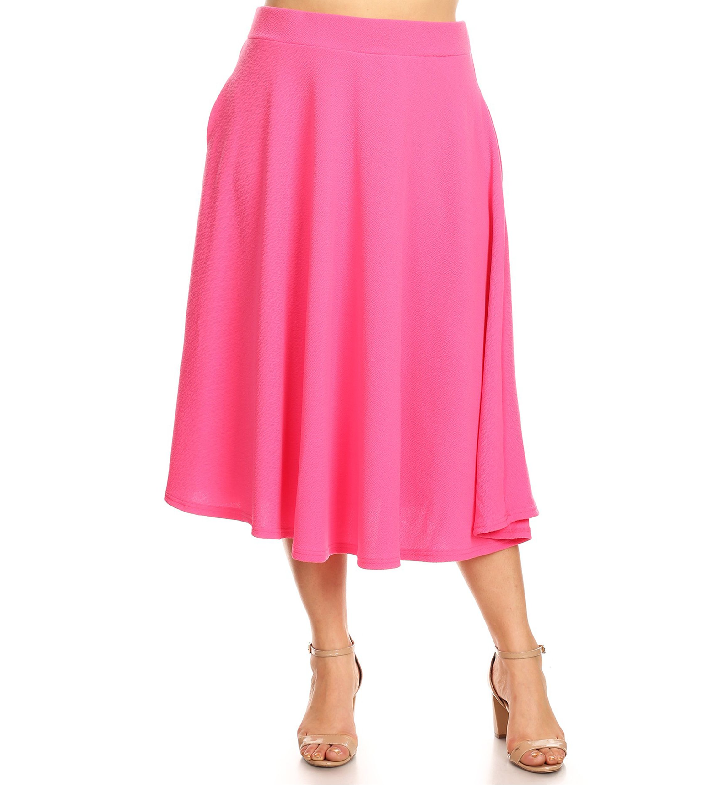 Plus Size Tasmin Flare Midi Skirt