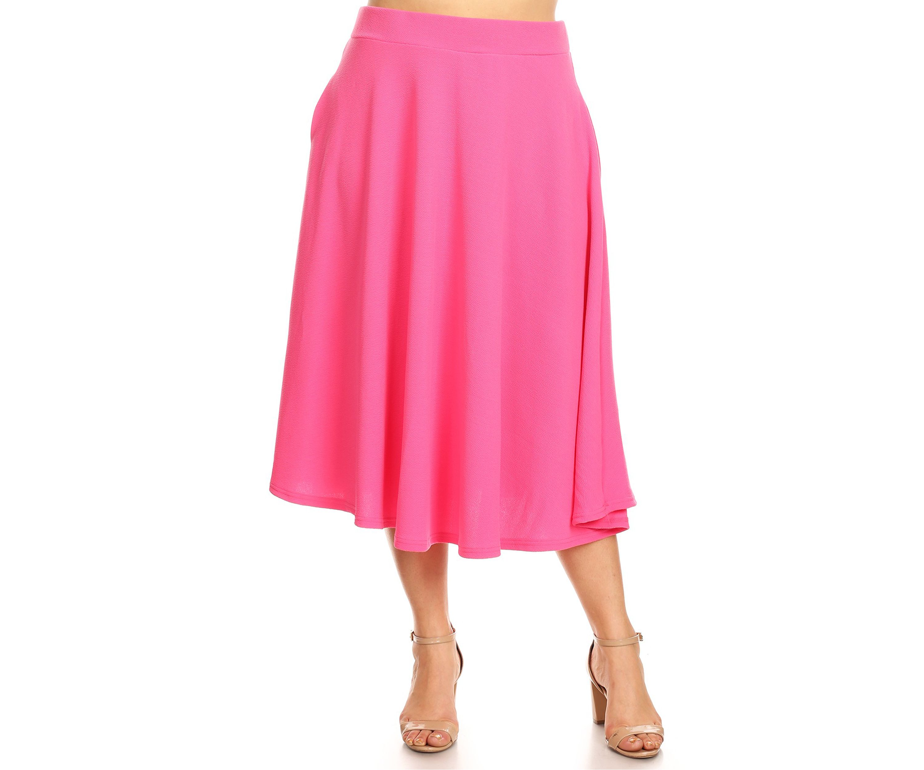 Plus Size Tasmin Flare Midi Skirt
