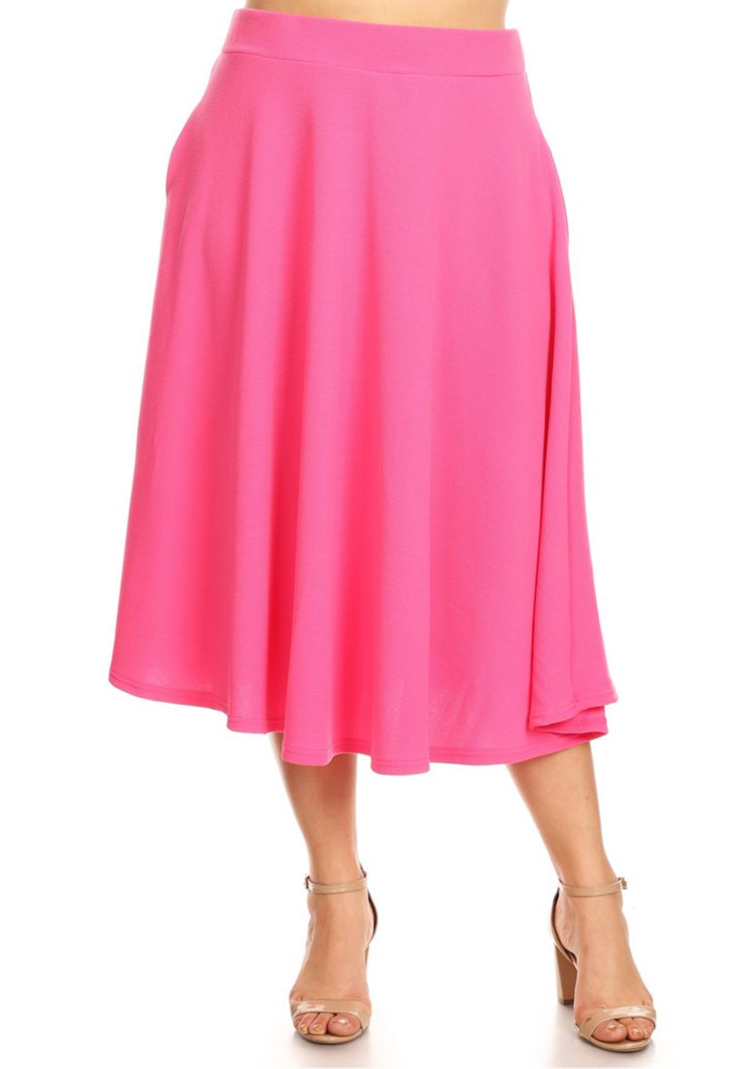 Plus Size Tasmin Flare Midi Skirt
