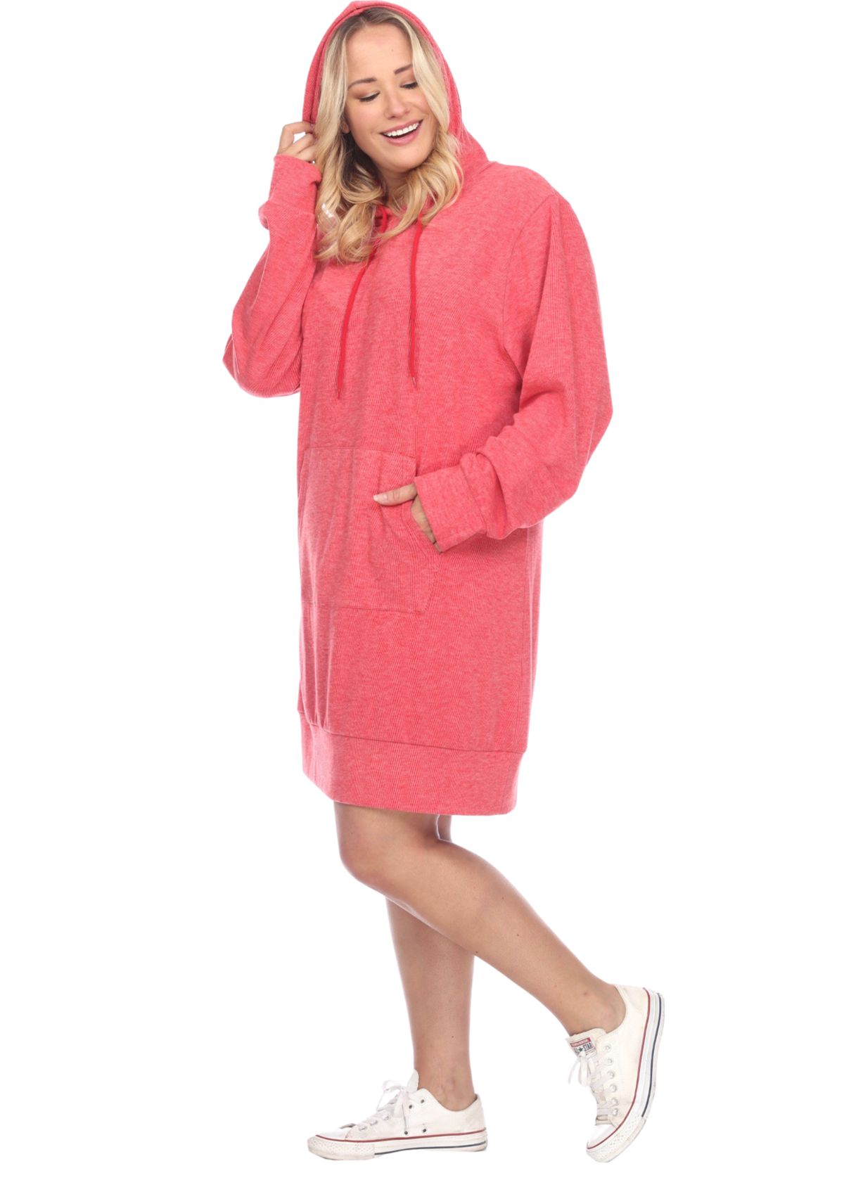 Plus Size Hoodie Sweatshirt Dress