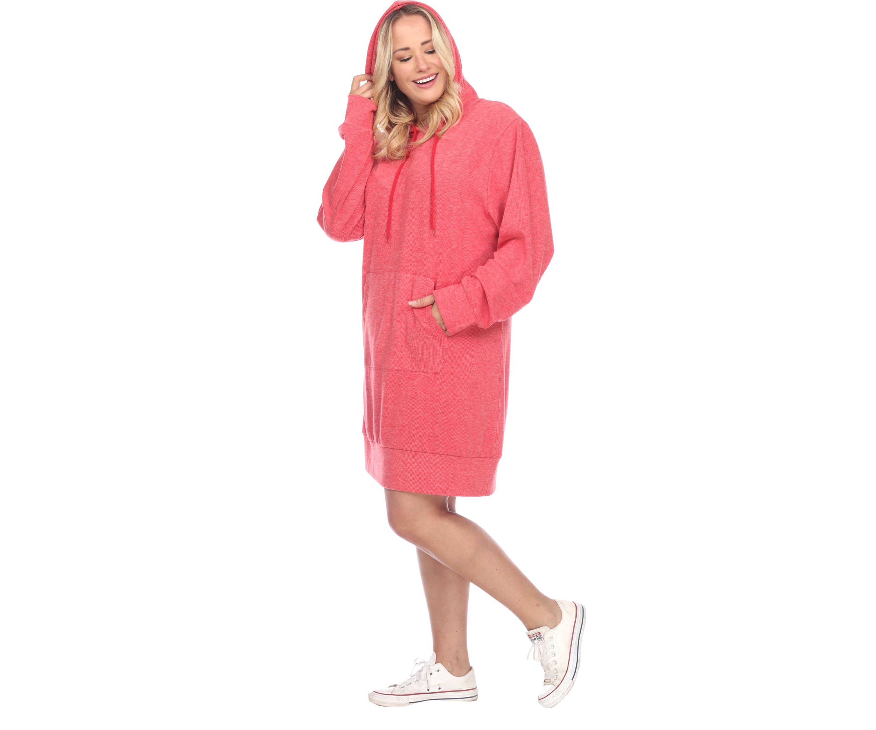 Plus Size Hoodie Sweatshirt Dress