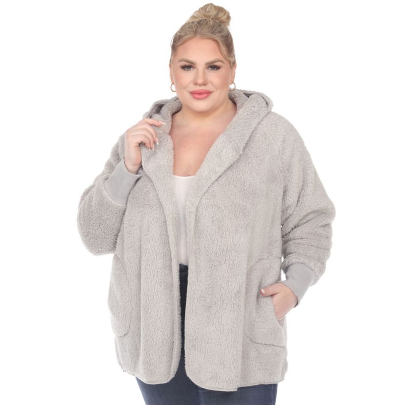 PS Plush Hooded Cardigan with Pockets