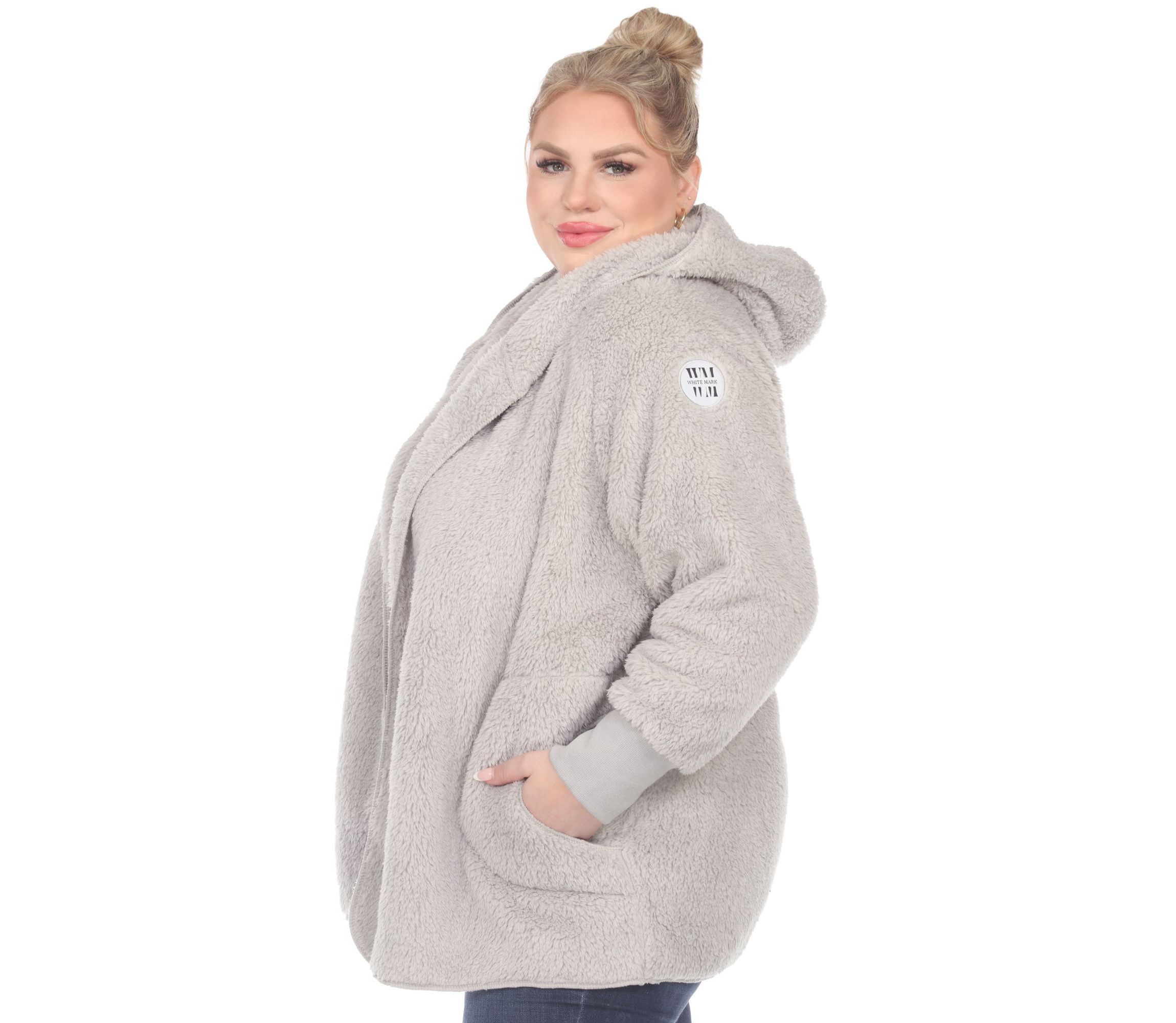PS Plush Hooded Cardigan with Pockets