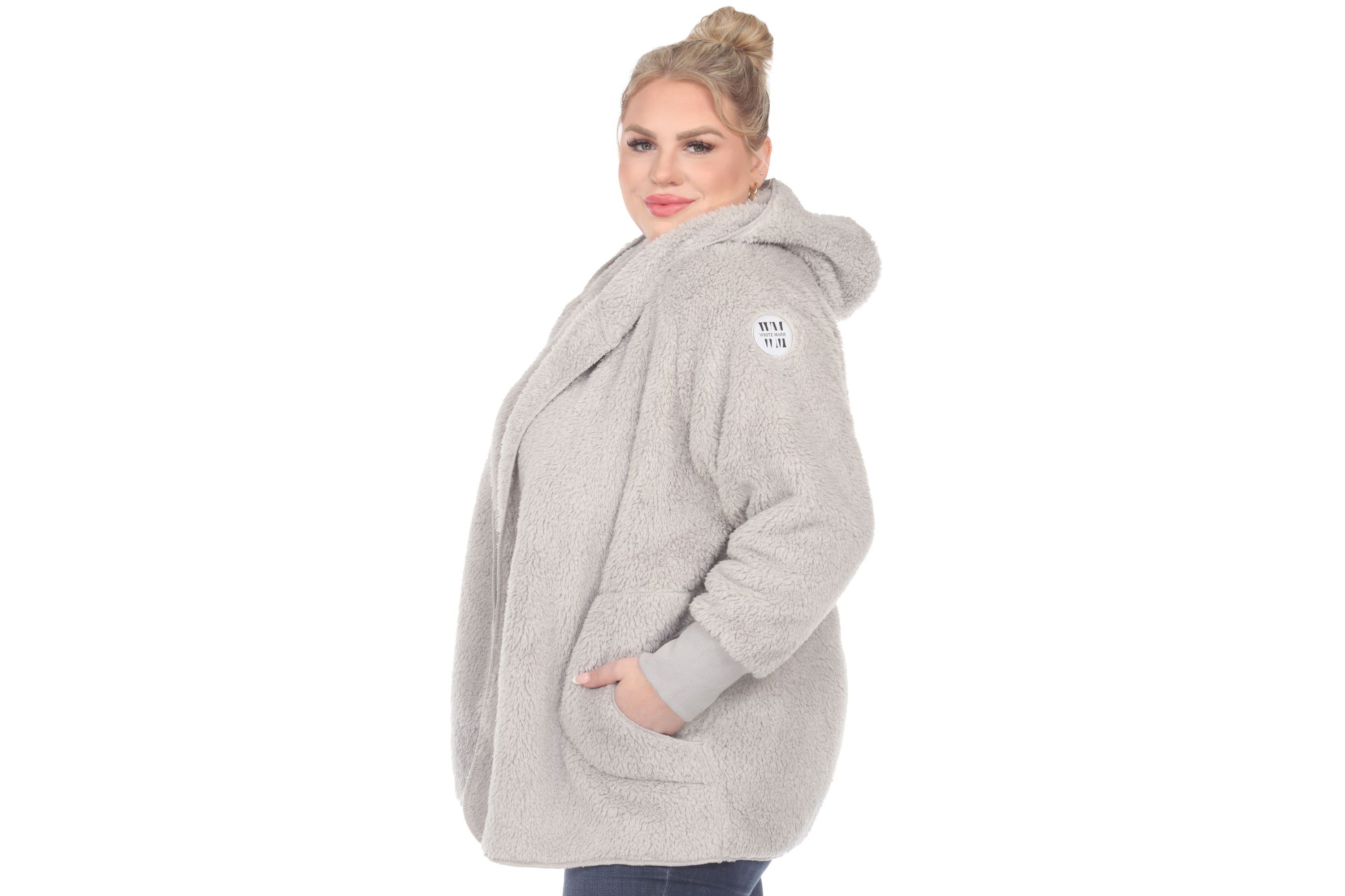PS Plush Hooded Cardigan with Pockets