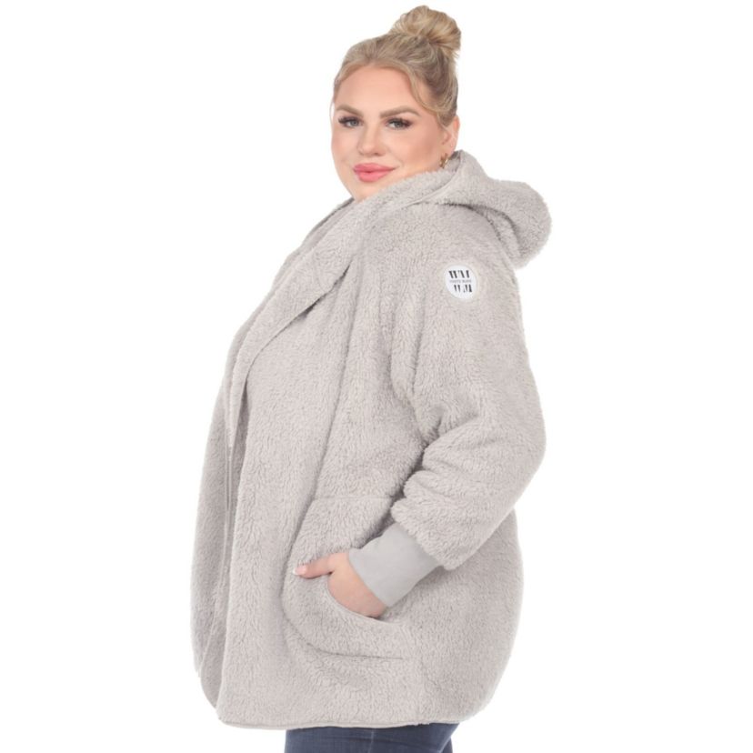 PS Plush Hooded Cardigan with Pockets
