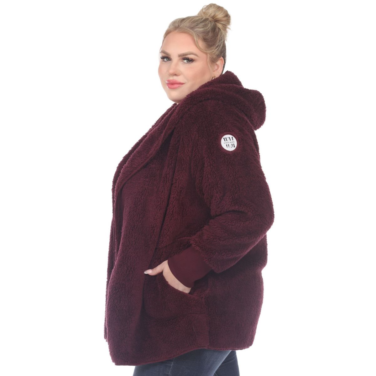 PS Plush Hooded Cardigan with Pockets