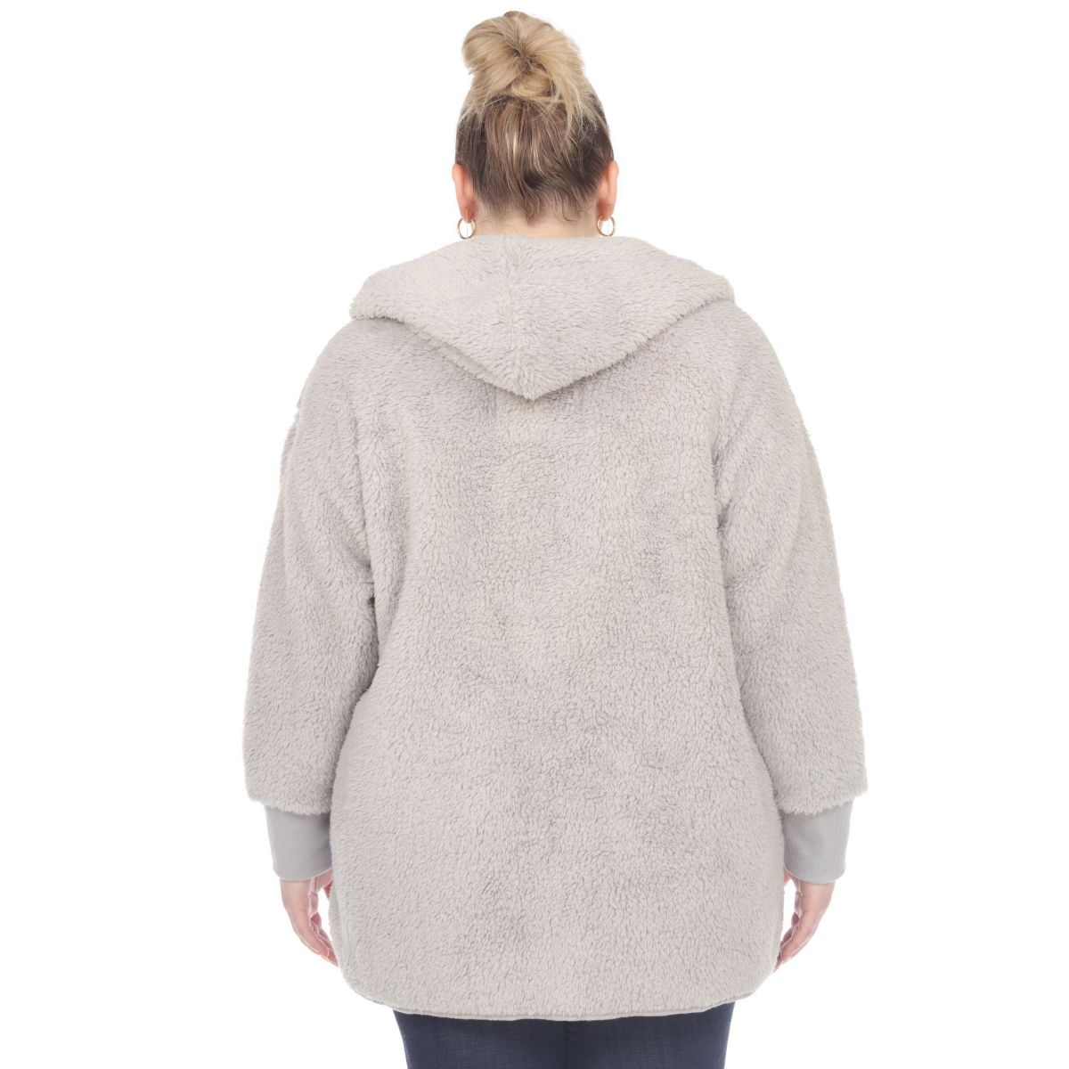 PS Plush Hooded Cardigan with Pockets