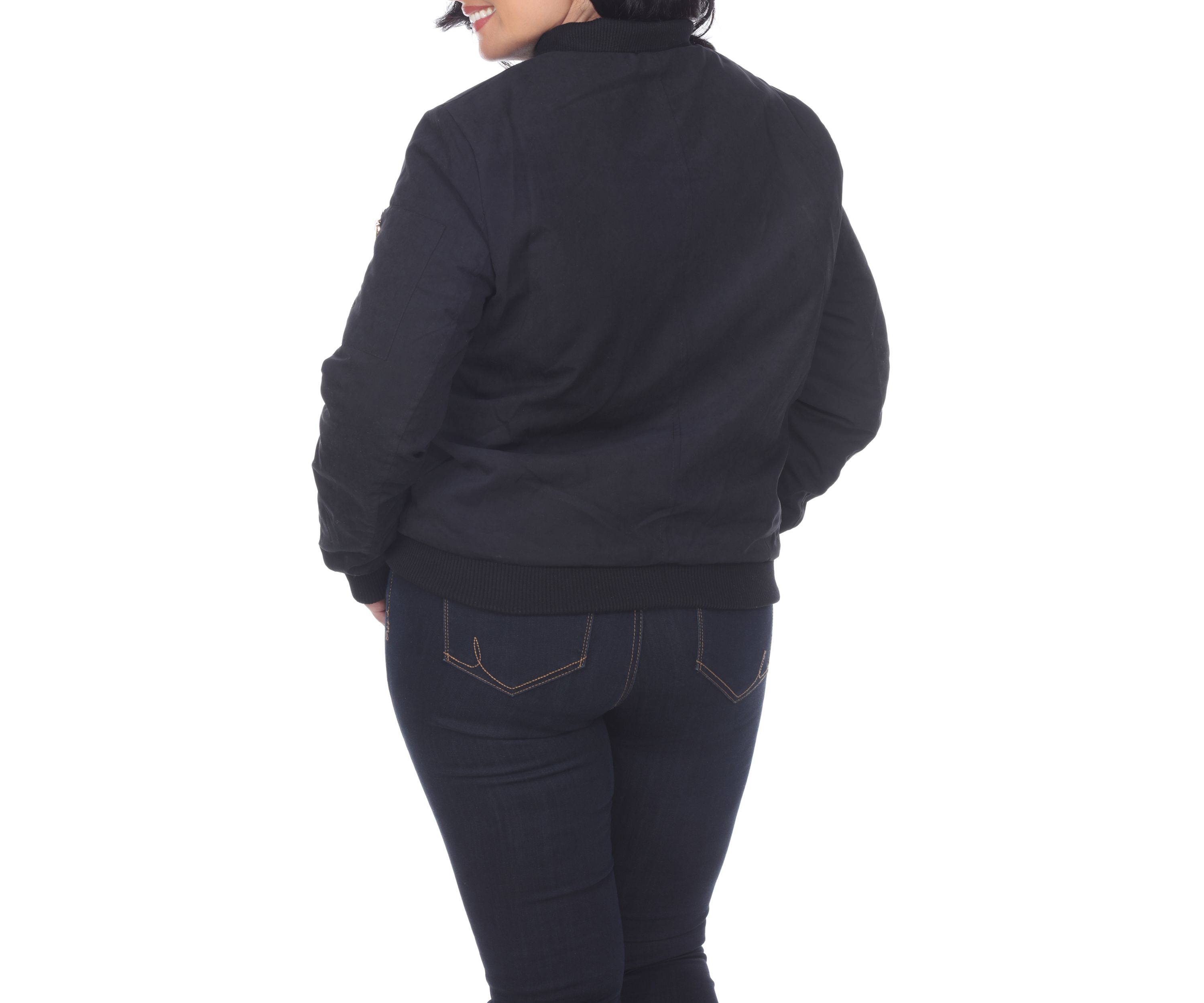 Plus Size Bomber Jacket