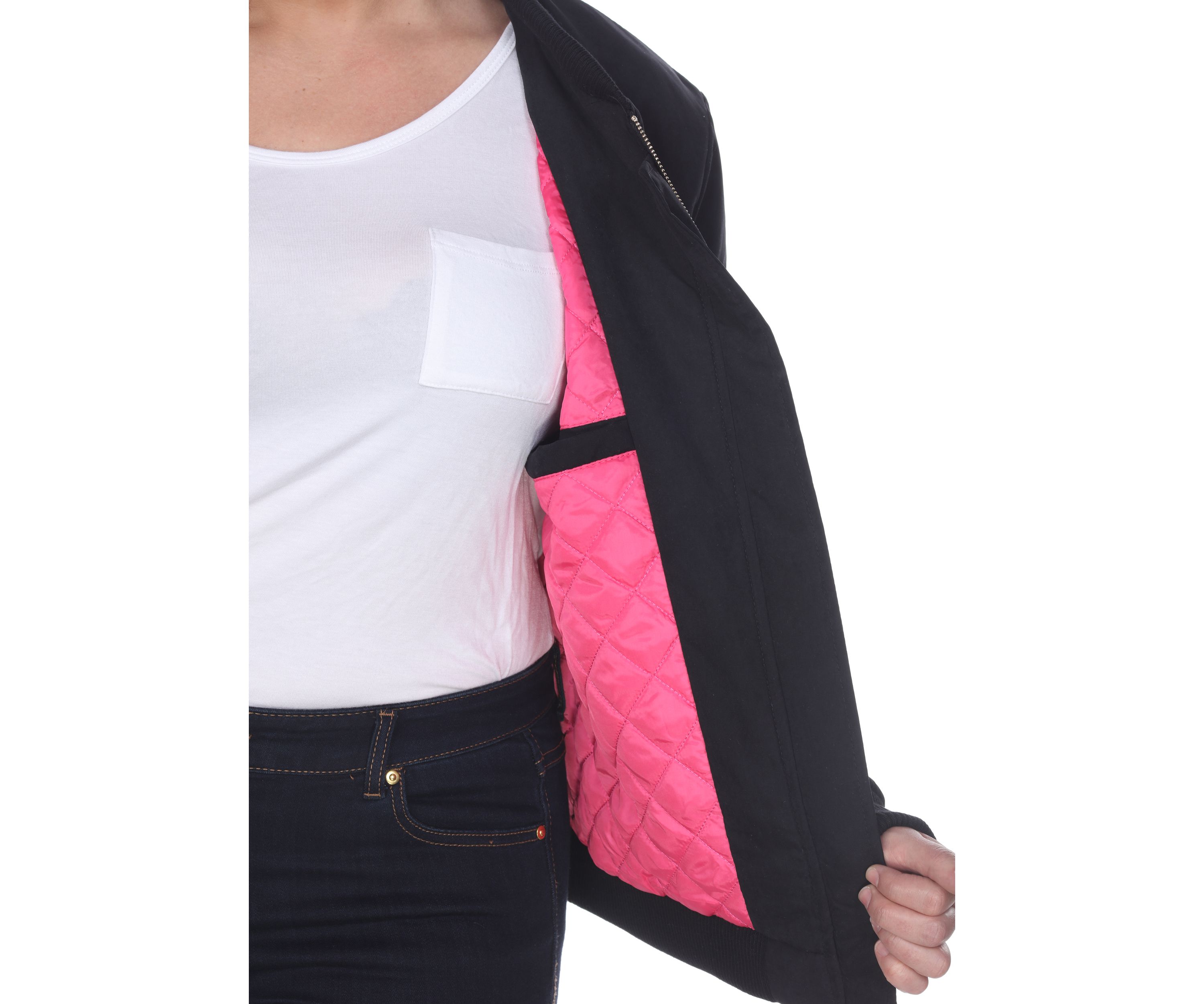 Plus Size Bomber Jacket