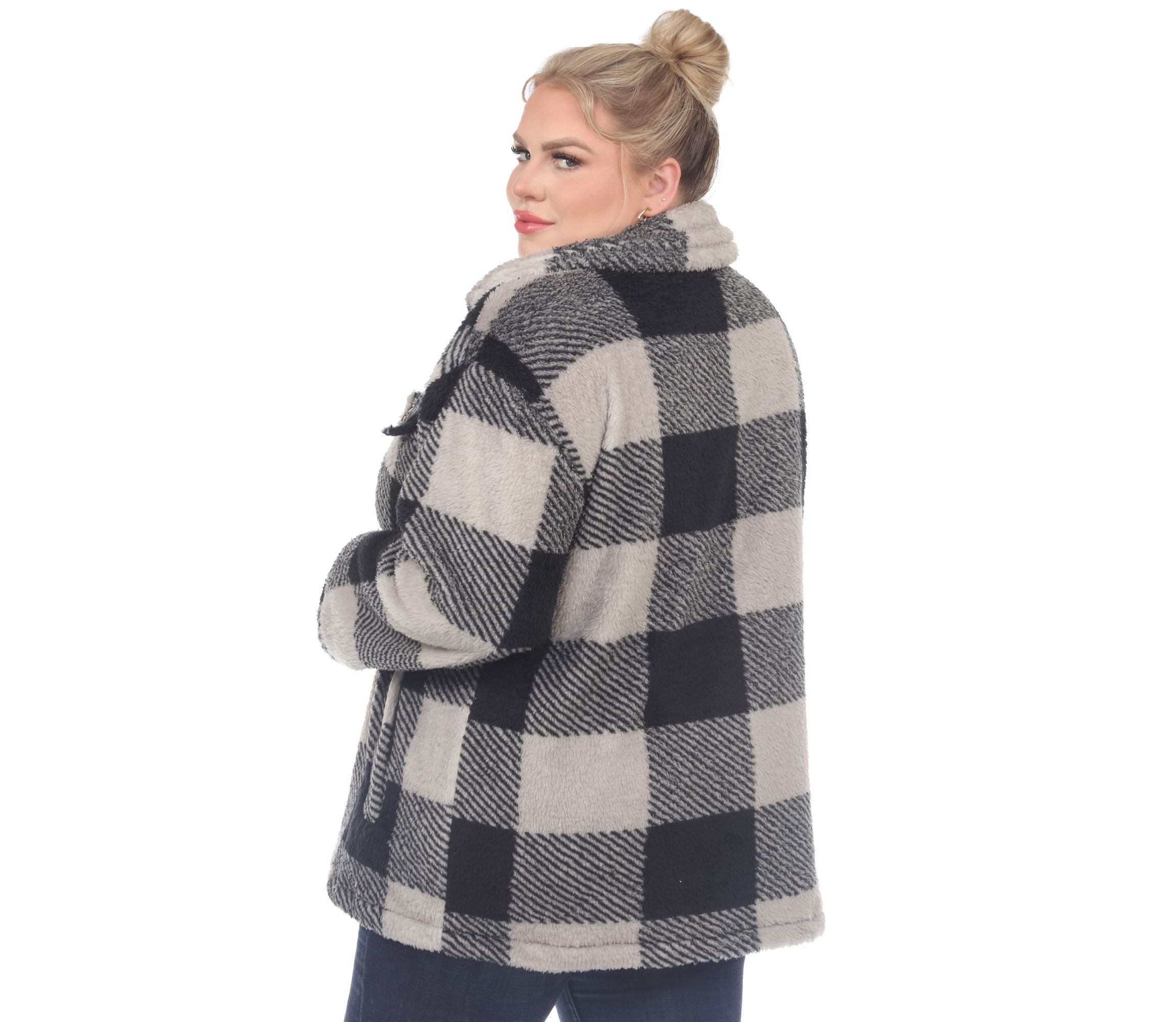 Plus Size Plaid Shacket