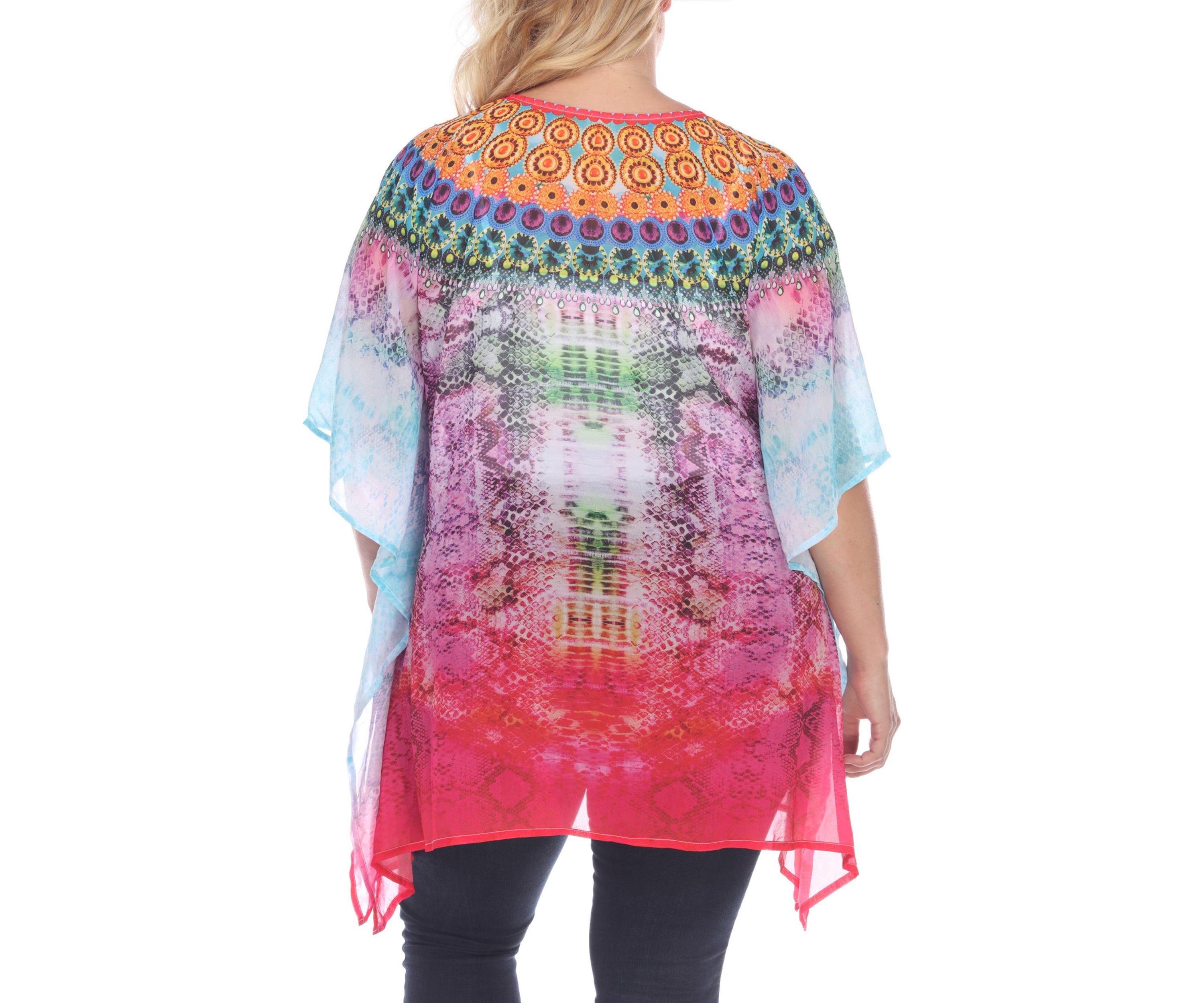Plus Size Animal Print Caftan