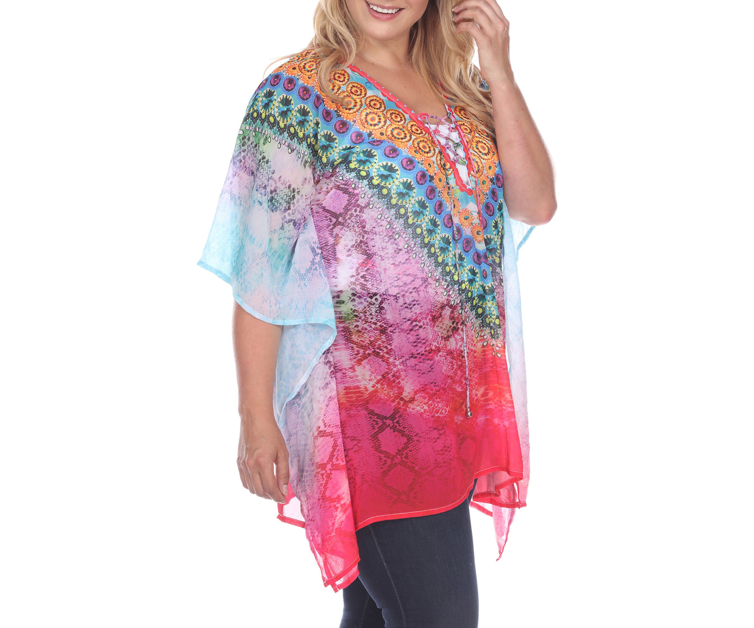 Plus Size Animal Print Caftan