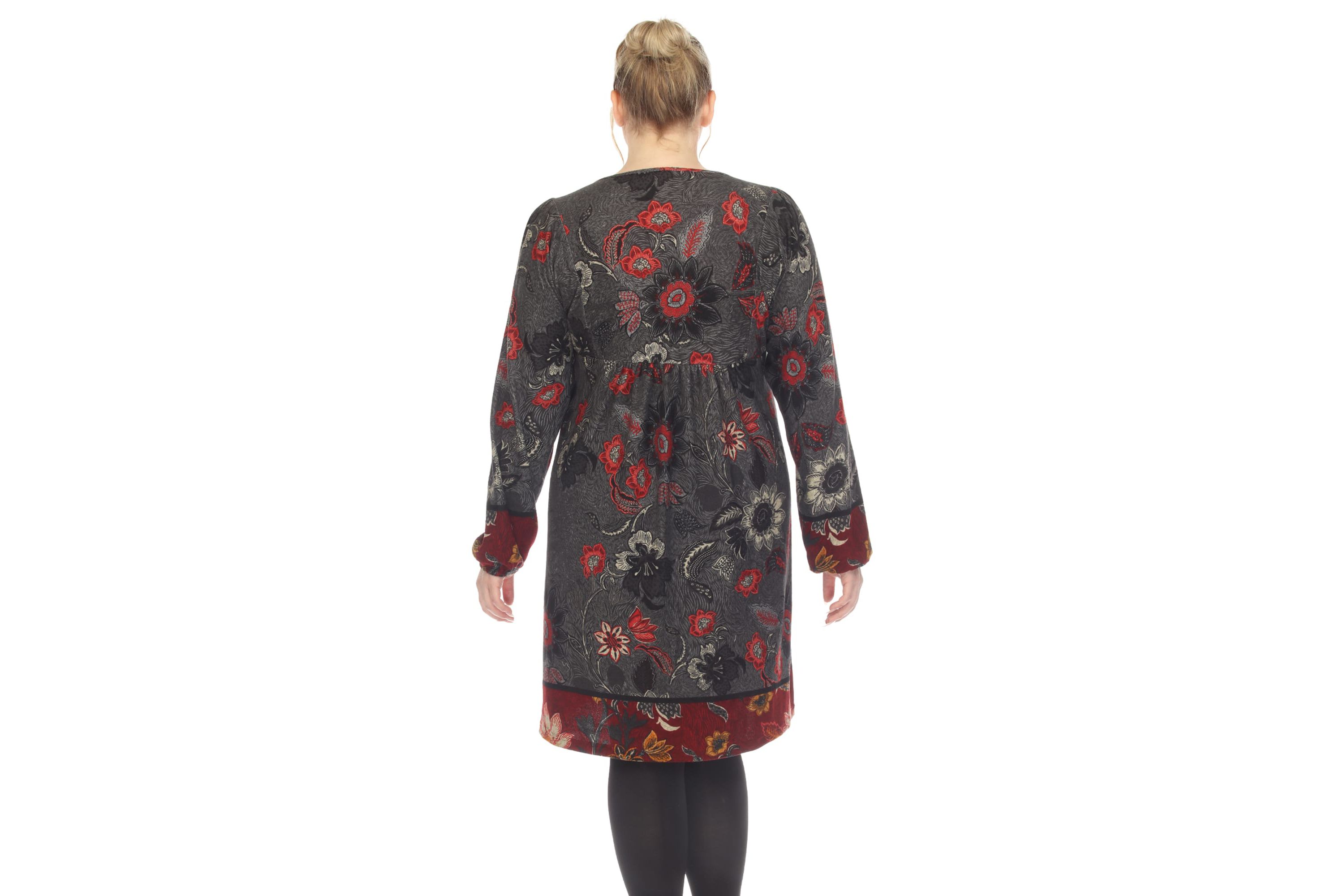PS Paisley Floral Embroidered Sweater Dress