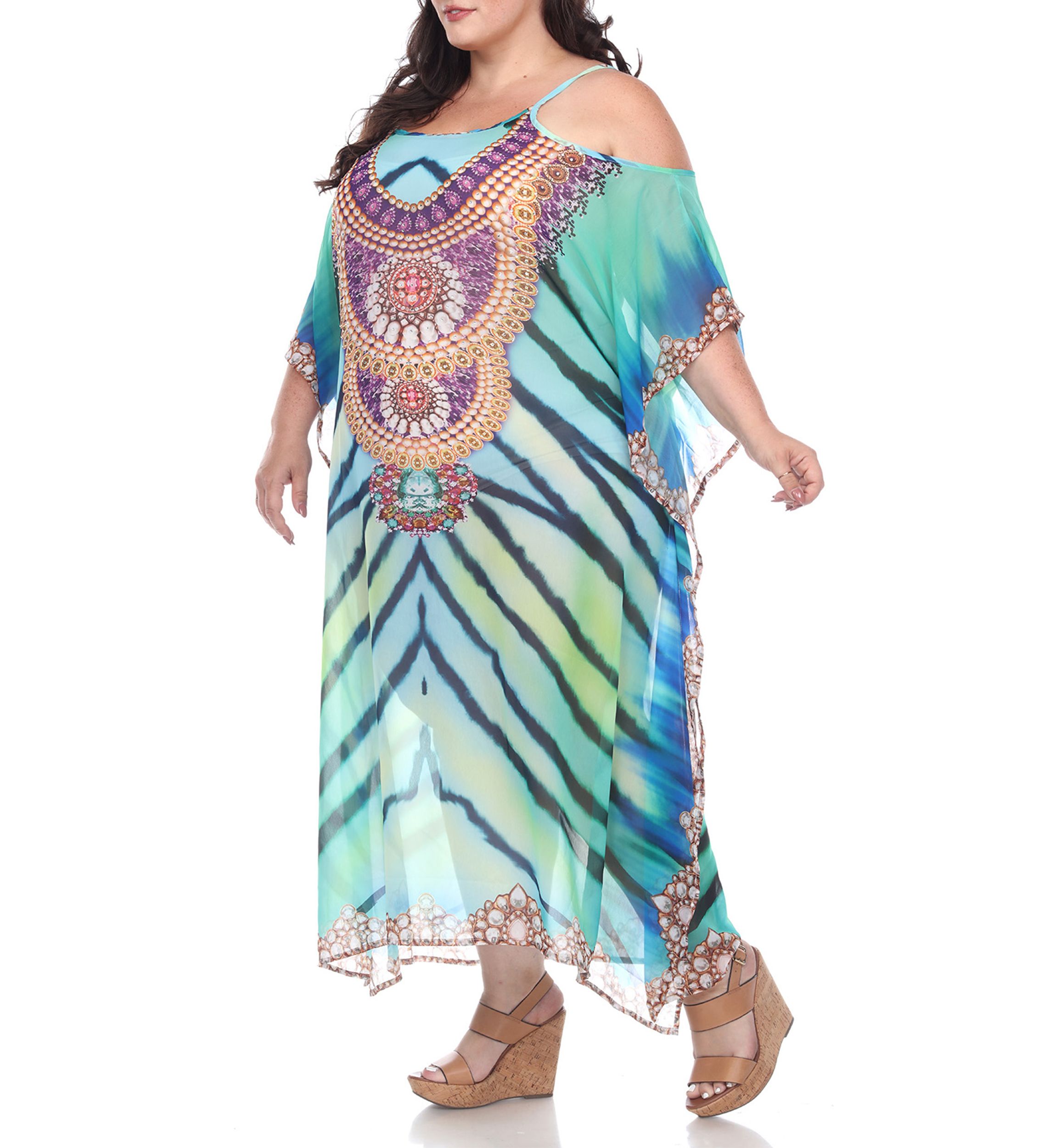 Plus Size Long Caftan 