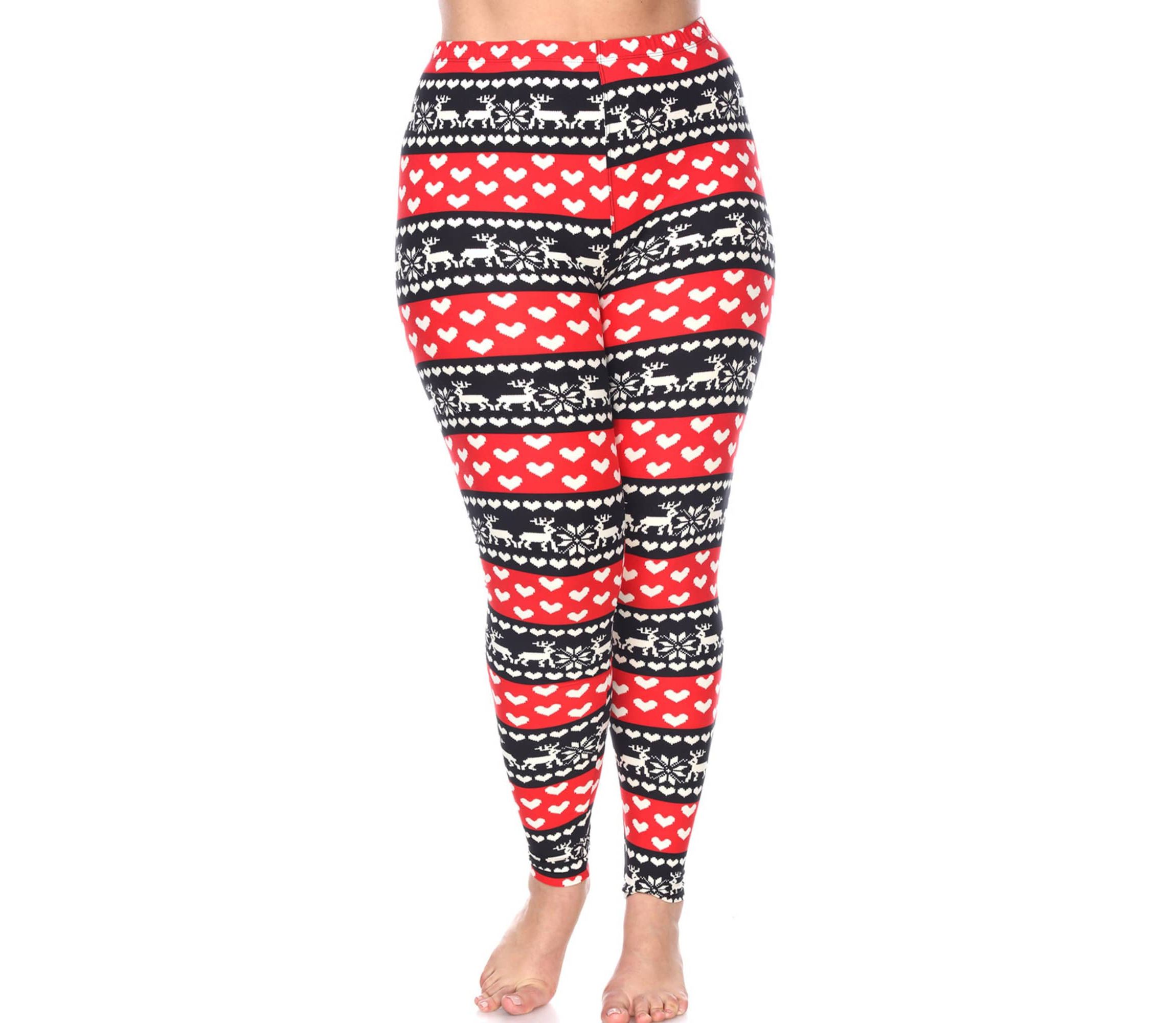 Plus Size Holiday Leggings 3-Pack – Festive Prints & Cozy Styles