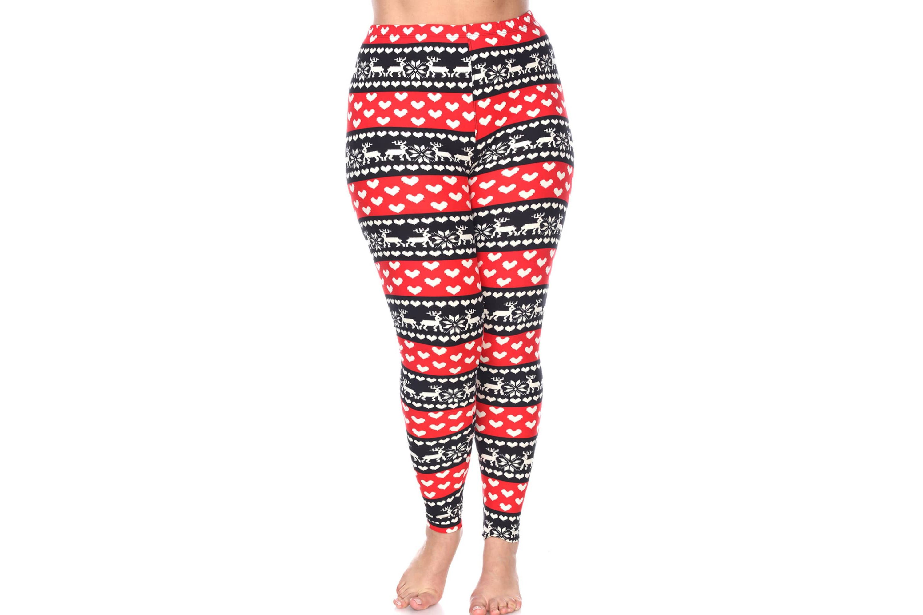 Plus Size Holiday Leggings 3-Pack – Festive Prints & Cozy Styles