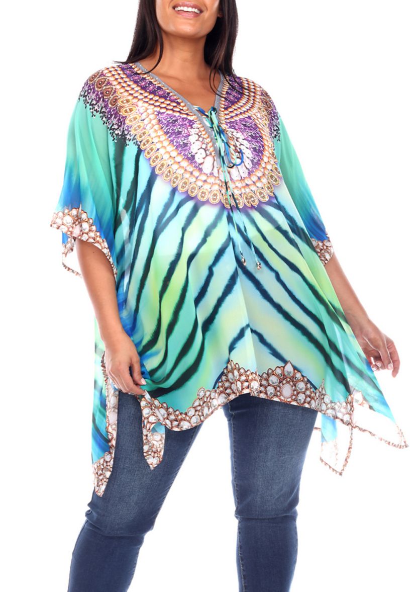 Plus Size Short Caftan