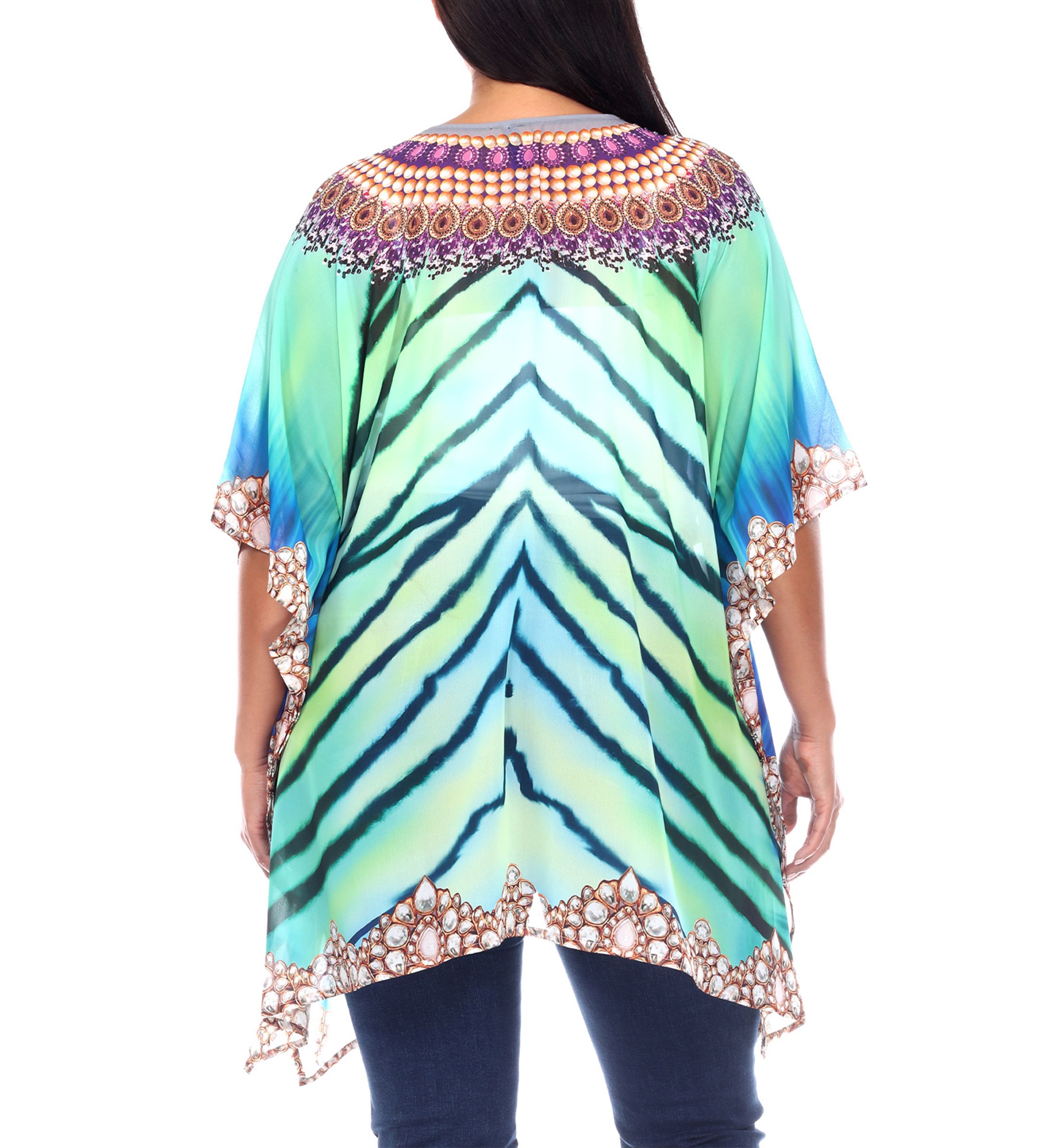 Plus Size Short Caftan
