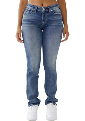 Women's Billie Mid Rise Straight Flap Jeans