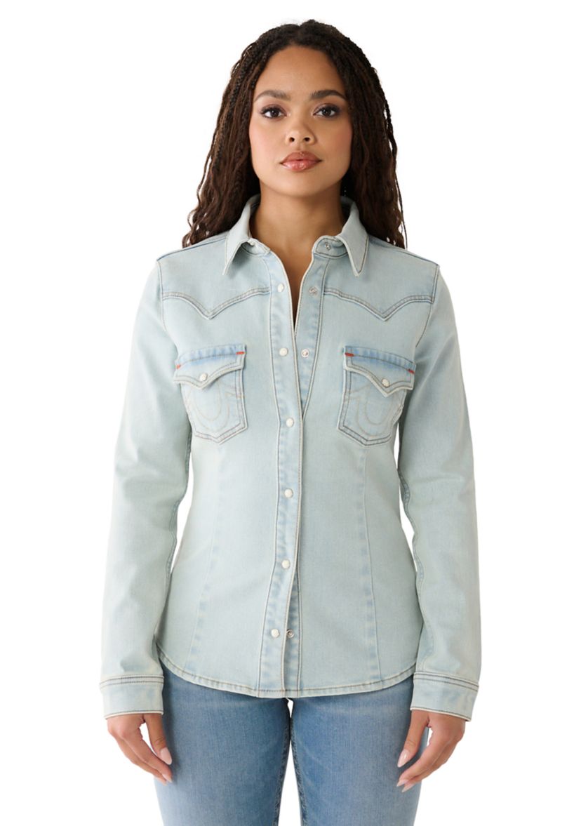 Womens Western Denim Shirt