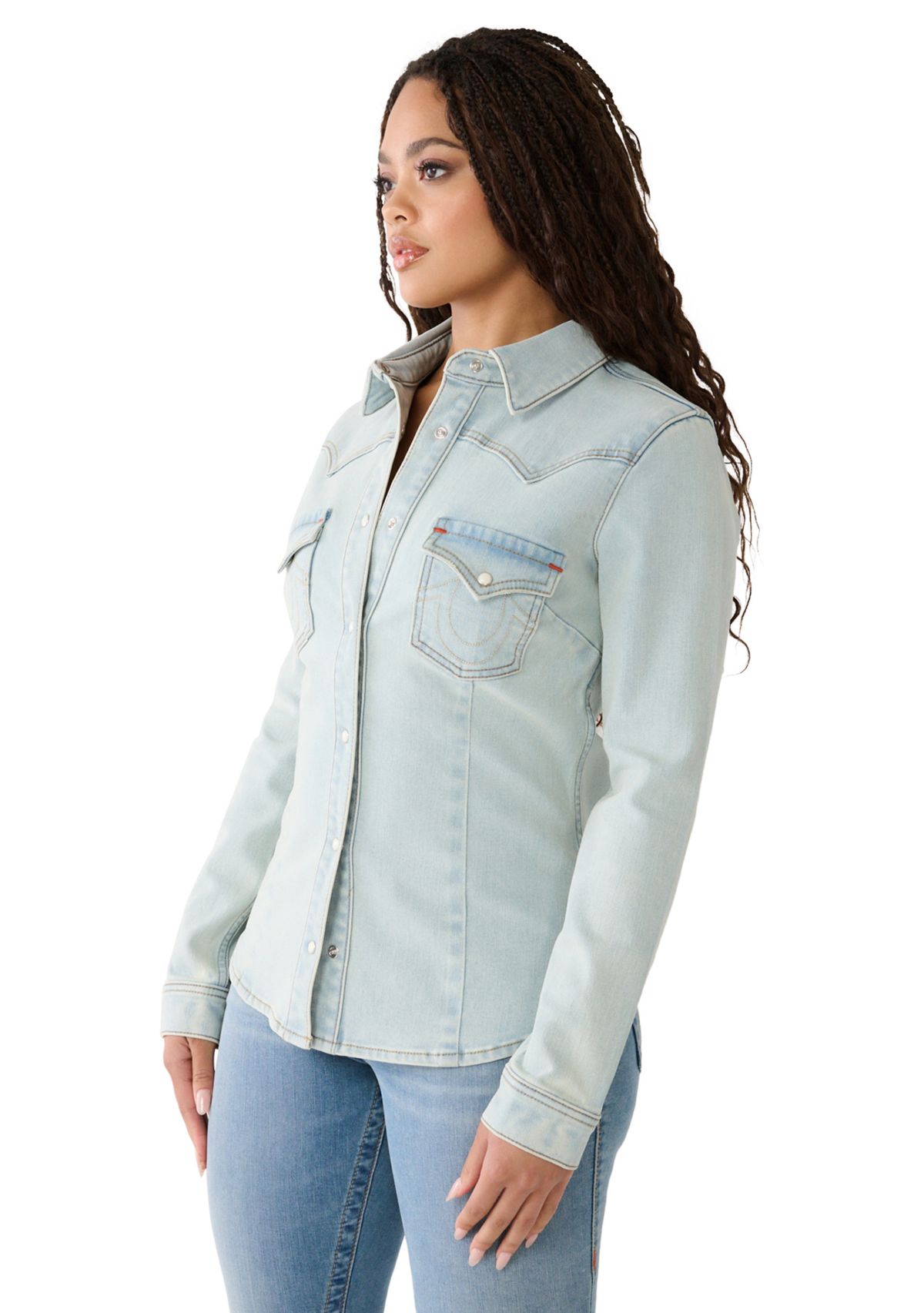 Womens Western Denim Shirt