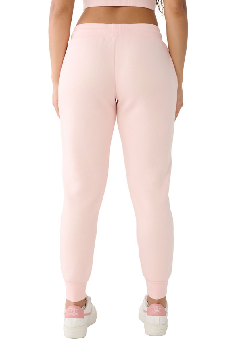 Womens Retro Crystal Mid Rise Jogger Pants