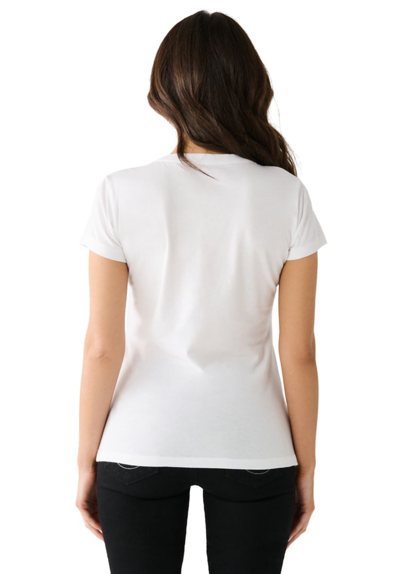 Womens Crystal Buddha Graphic T-Shirt