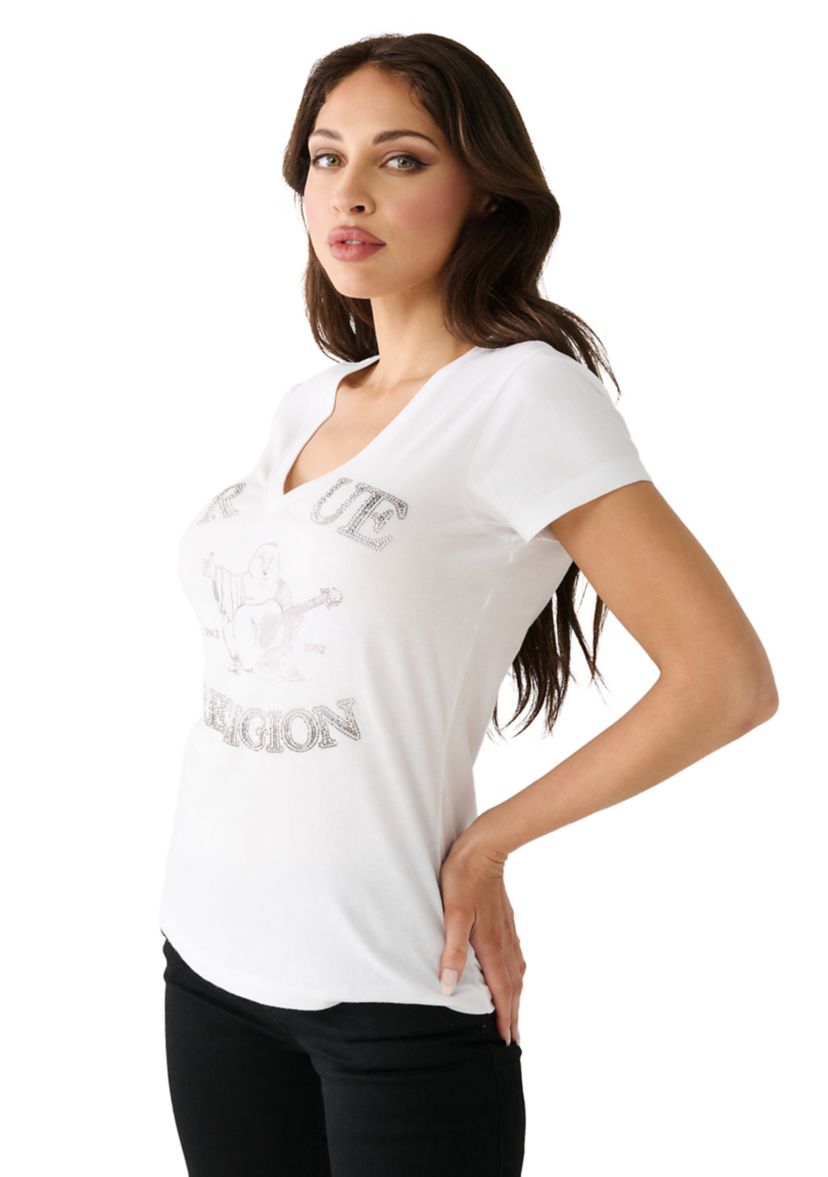 Womens Crystal Buddha Graphic T-Shirt