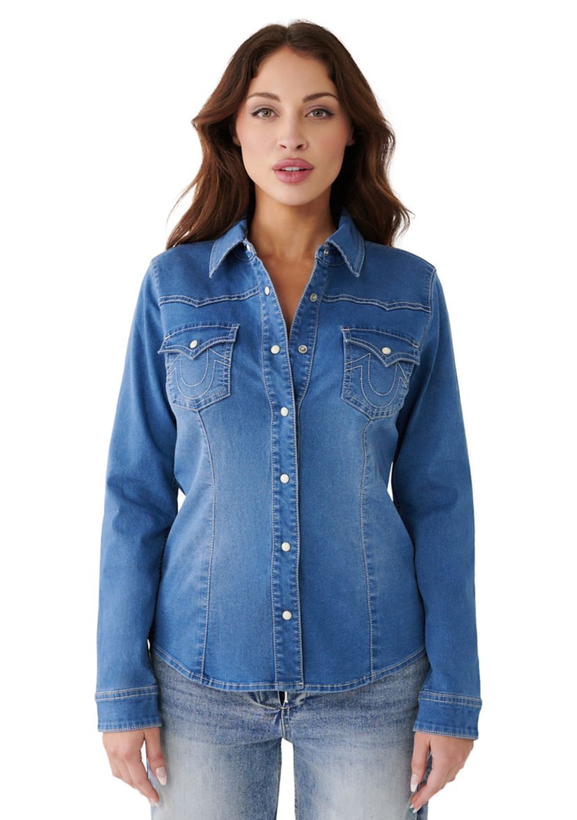 Womens Western Denim Shirt