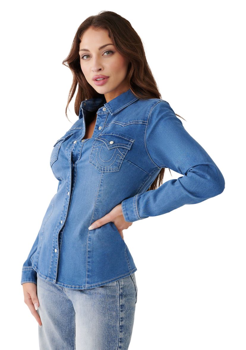 Womens Western Denim Shirt