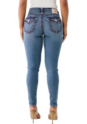 Women's Jennie Mid Rise Skinny Flap Jeans