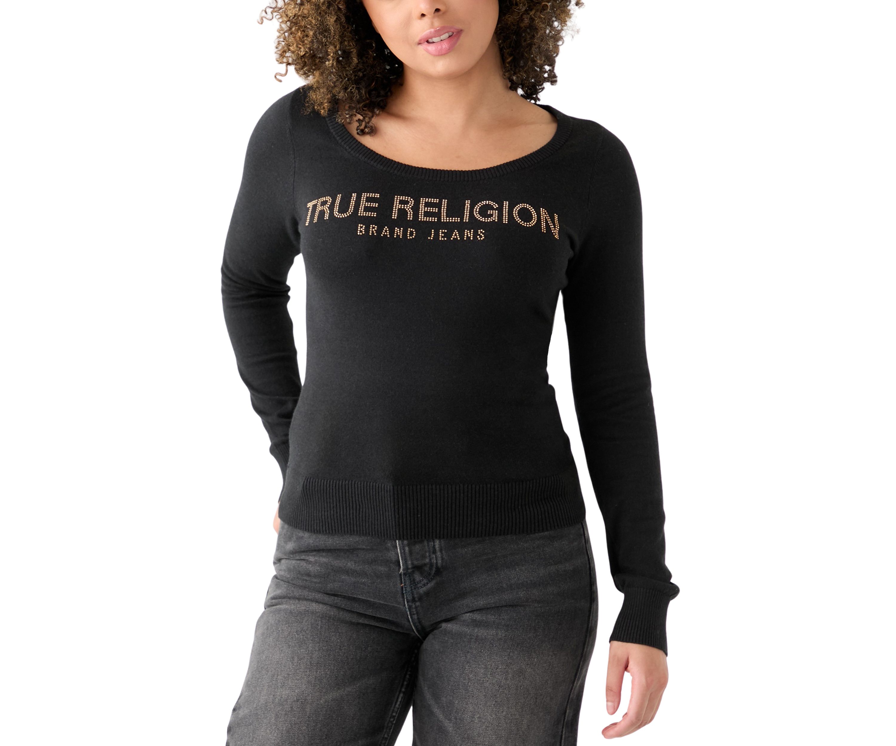 Womens Crystal Logo Sweater