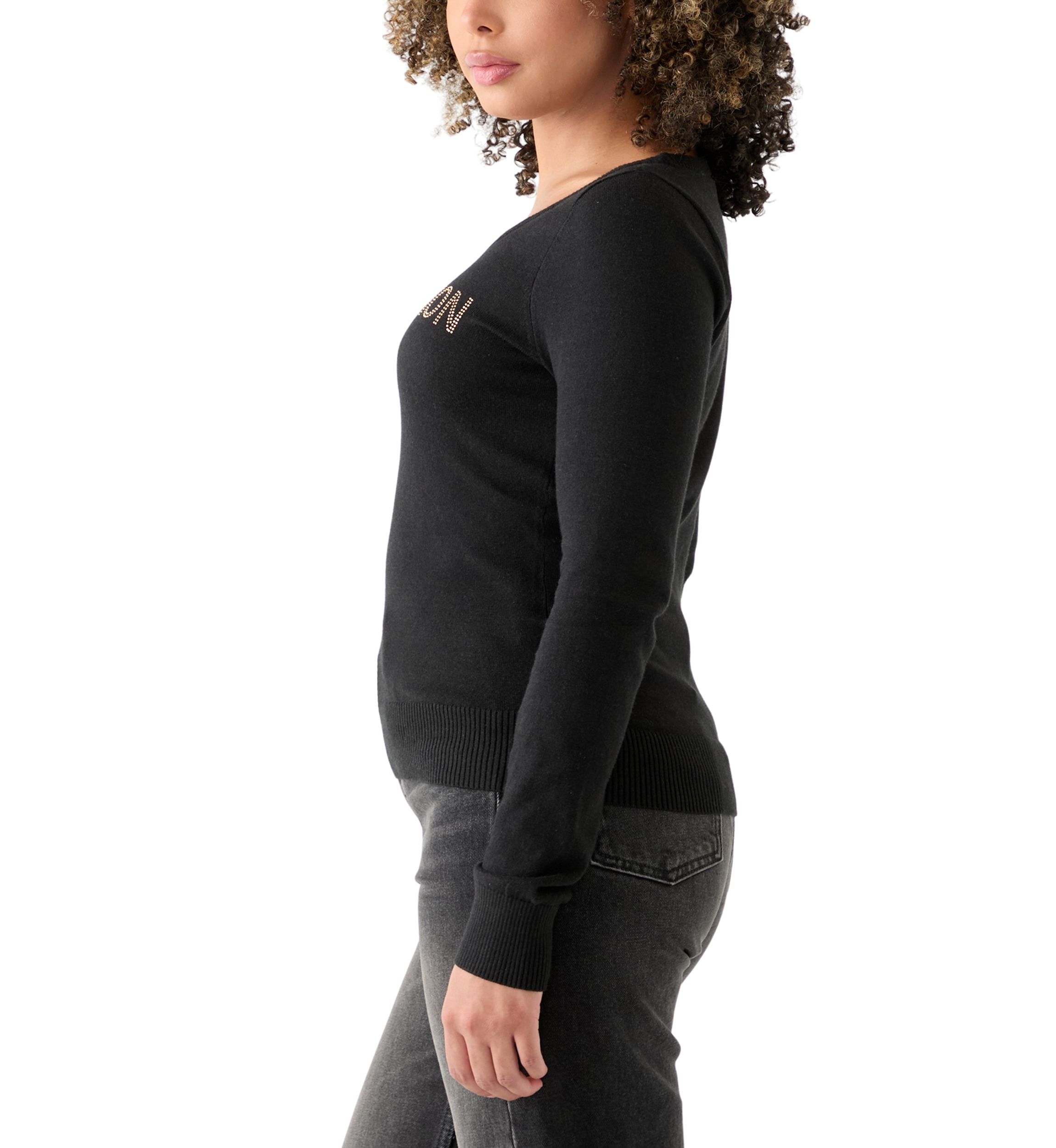 Womens Crystal Logo Sweater