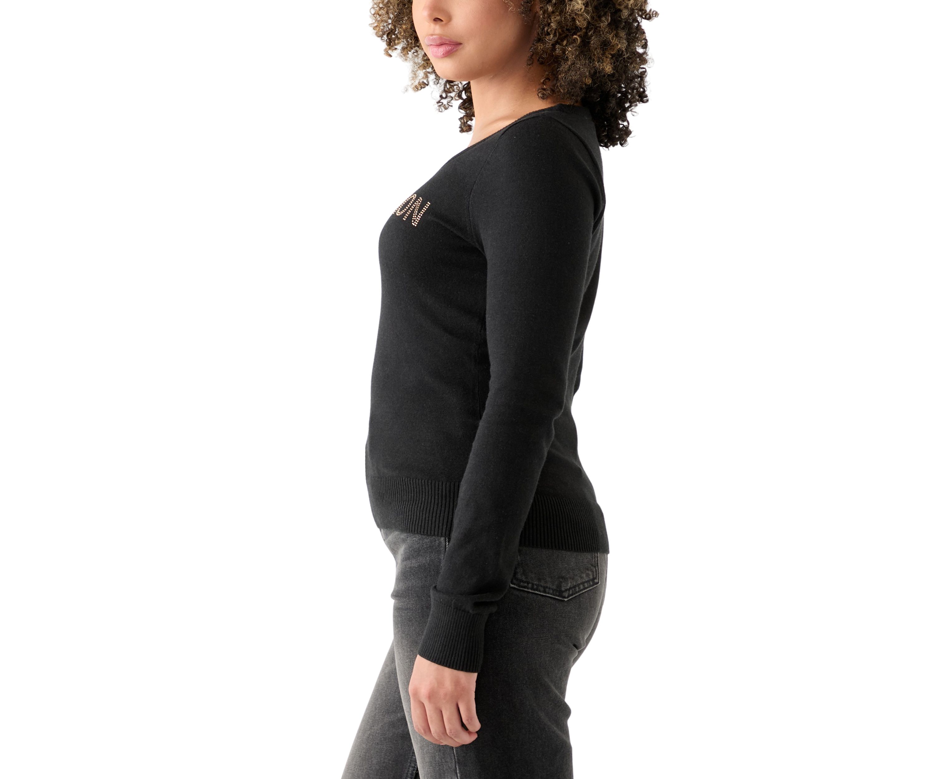 Womens Crystal Logo Sweater