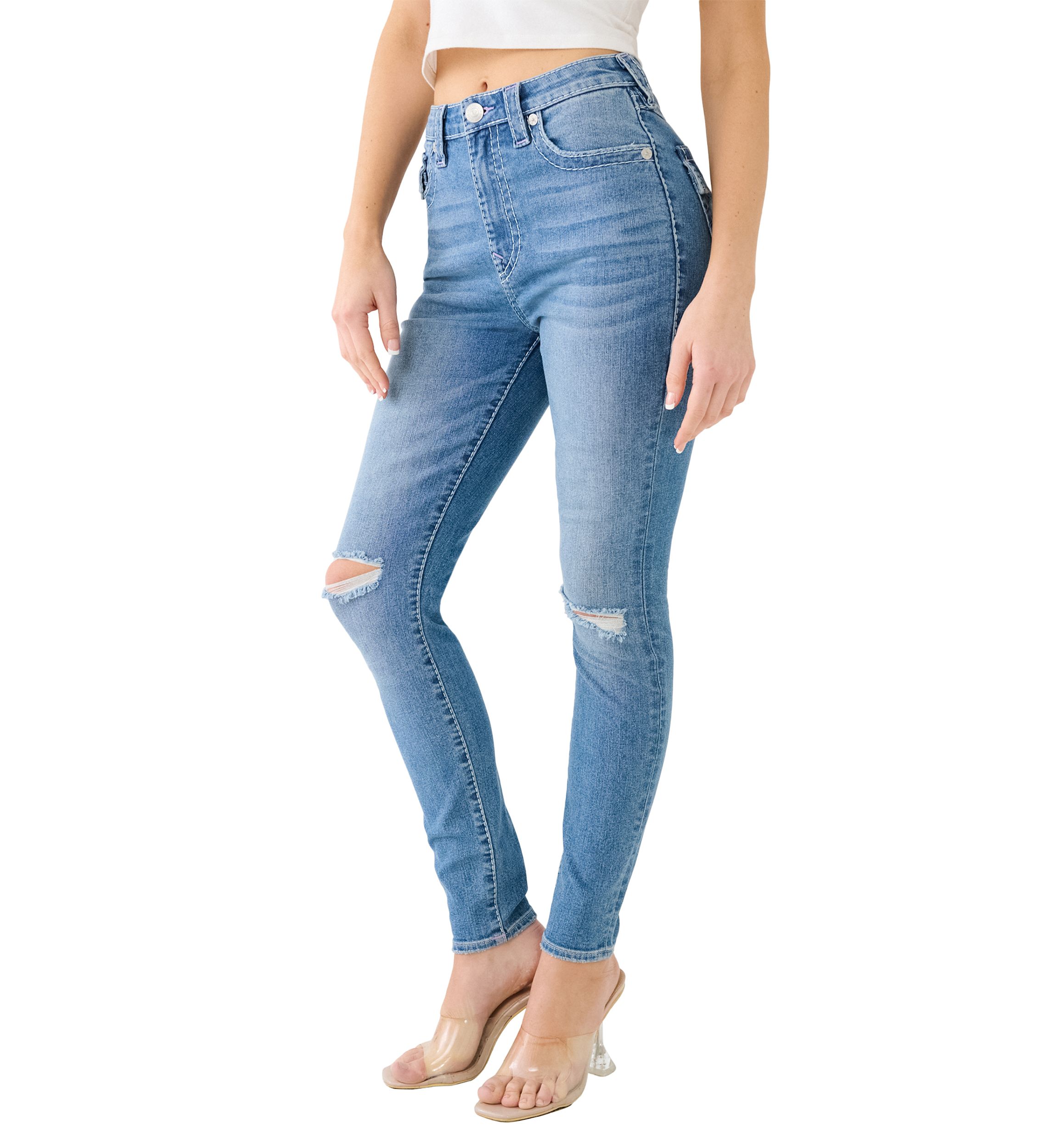 Womens Jenny Curvy Skinny Big T Jeans