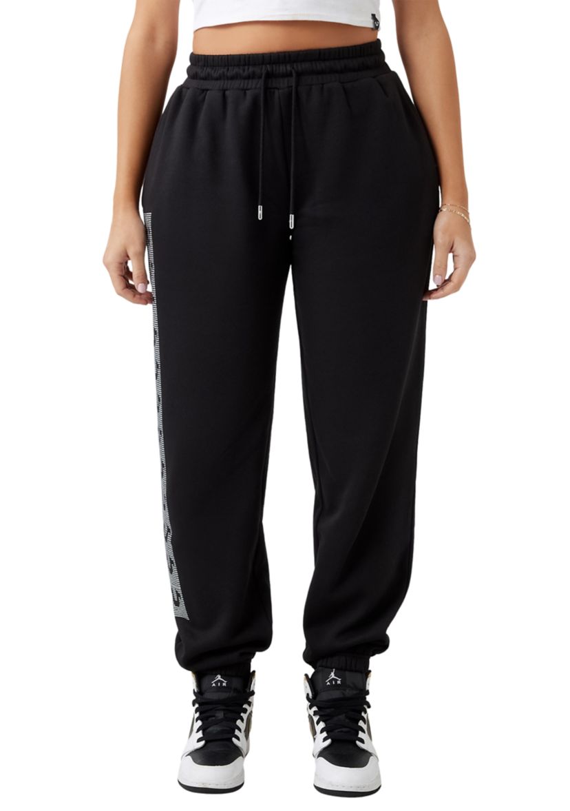 Womens Crystal Box Boyfriend Jogger Pants