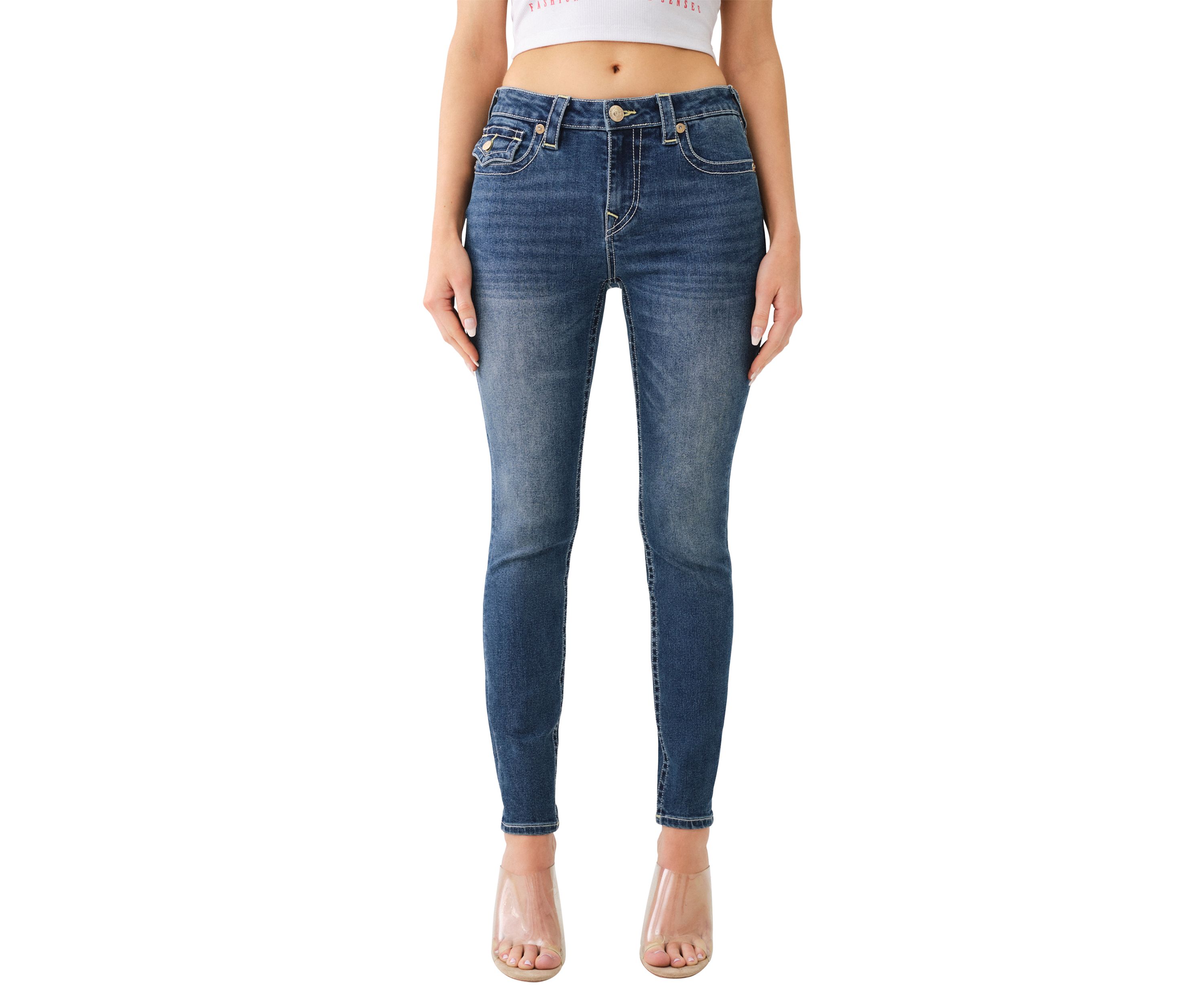 Womens Jenny Curvy Skinny Single Needle Jeans