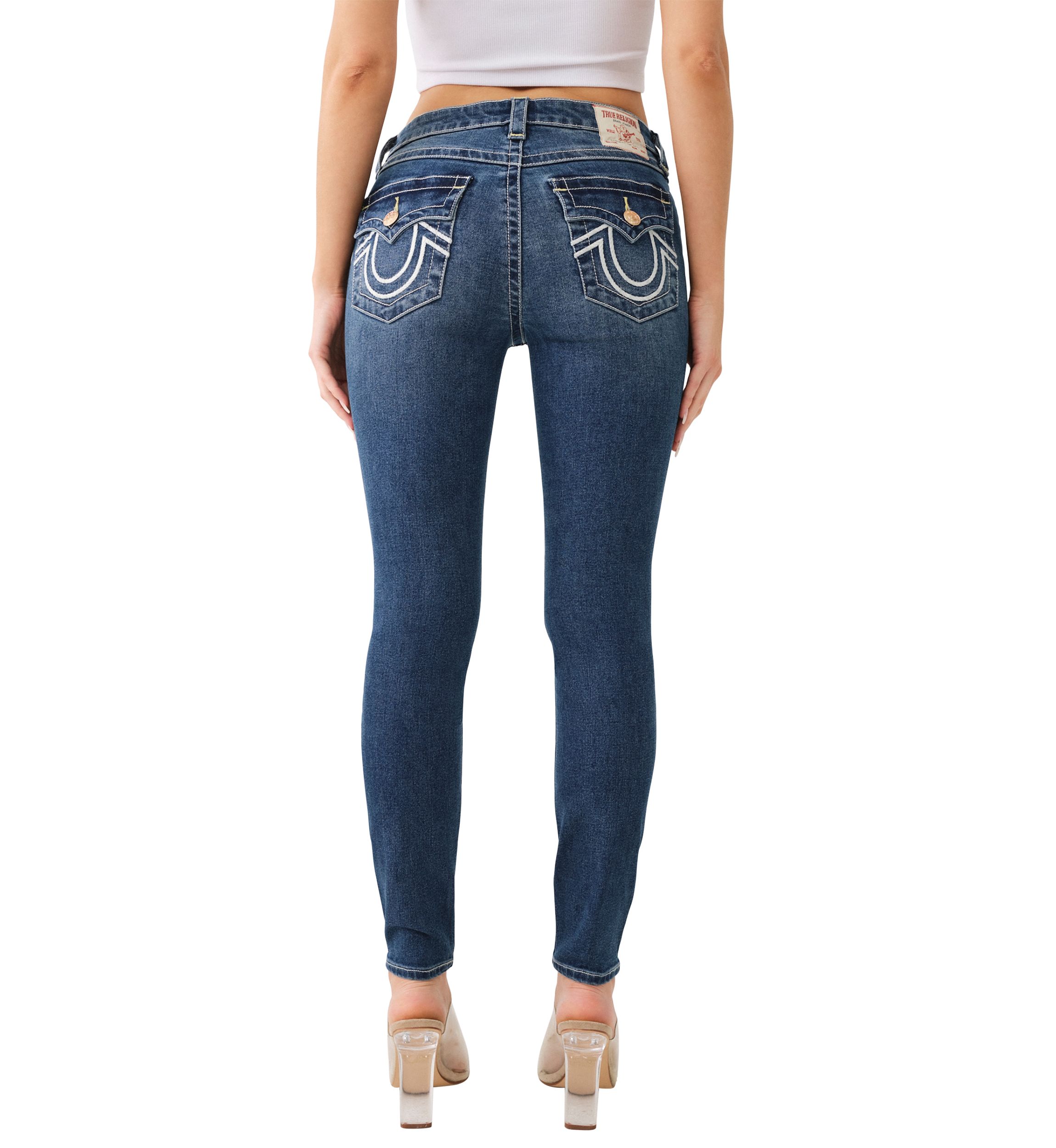 Womens Jenny Curvy Skinny Single Needle Jeans