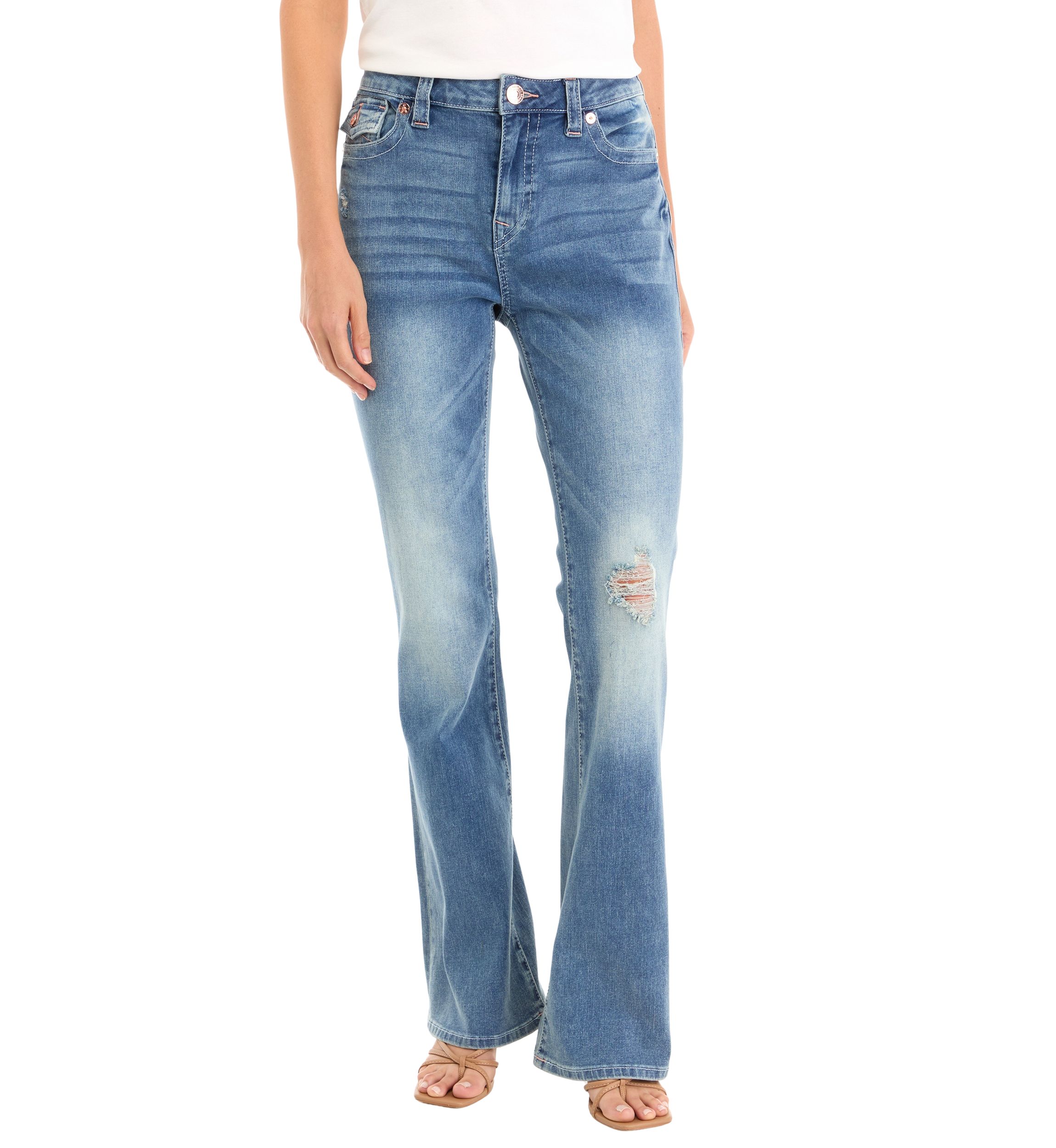 Becca Bootcut Flap Pocket Jeans