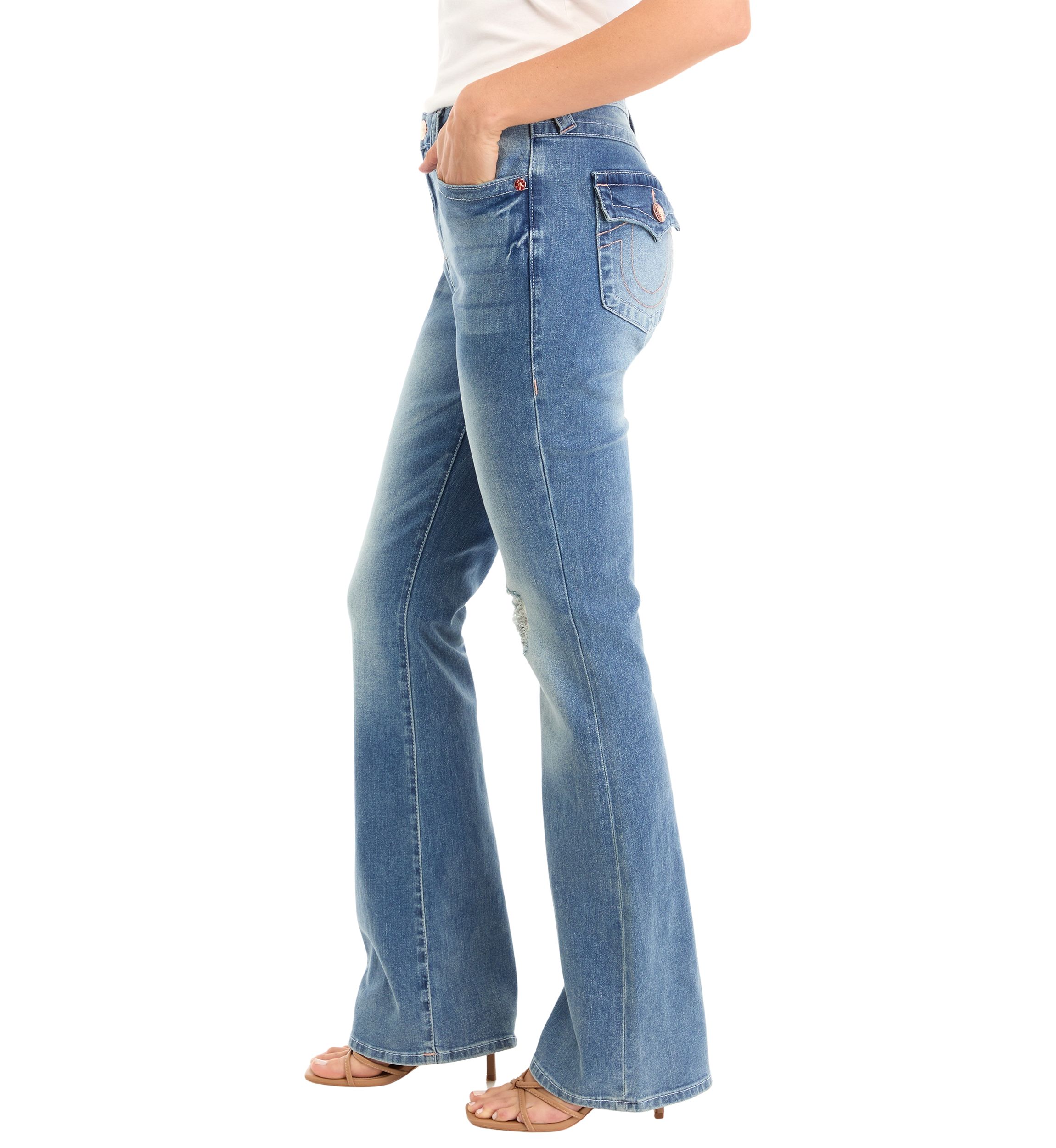 Becca Bootcut Flap Pocket Jeans